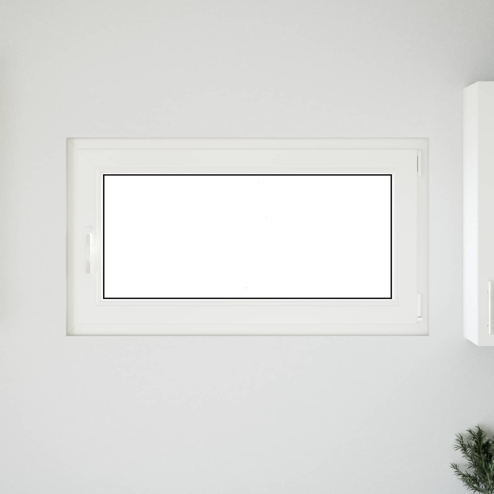 Pinceablak risor antracit 110 x 50 cm pvc és üveg
