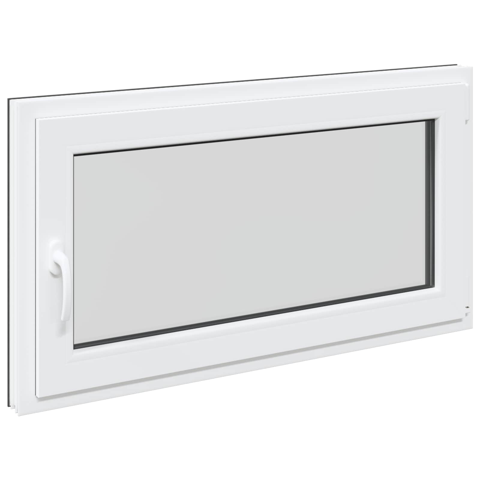 Pinceablak risor antracit 110 x 50 cm pvc és üveg