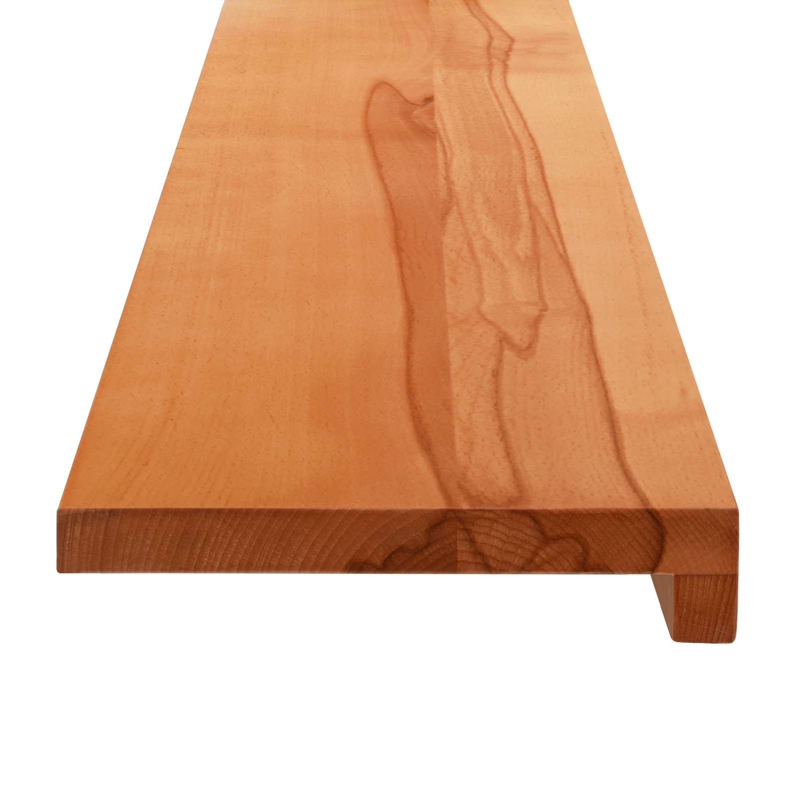 Ablakpárkányok 2 db világos barna 80x 30 x 2 cm tömör bükkfa