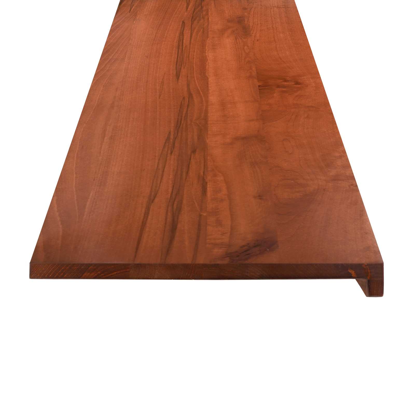 Ablakpárkányok 2 db barna 110 x 40 x 2 cm tömör bükkfa