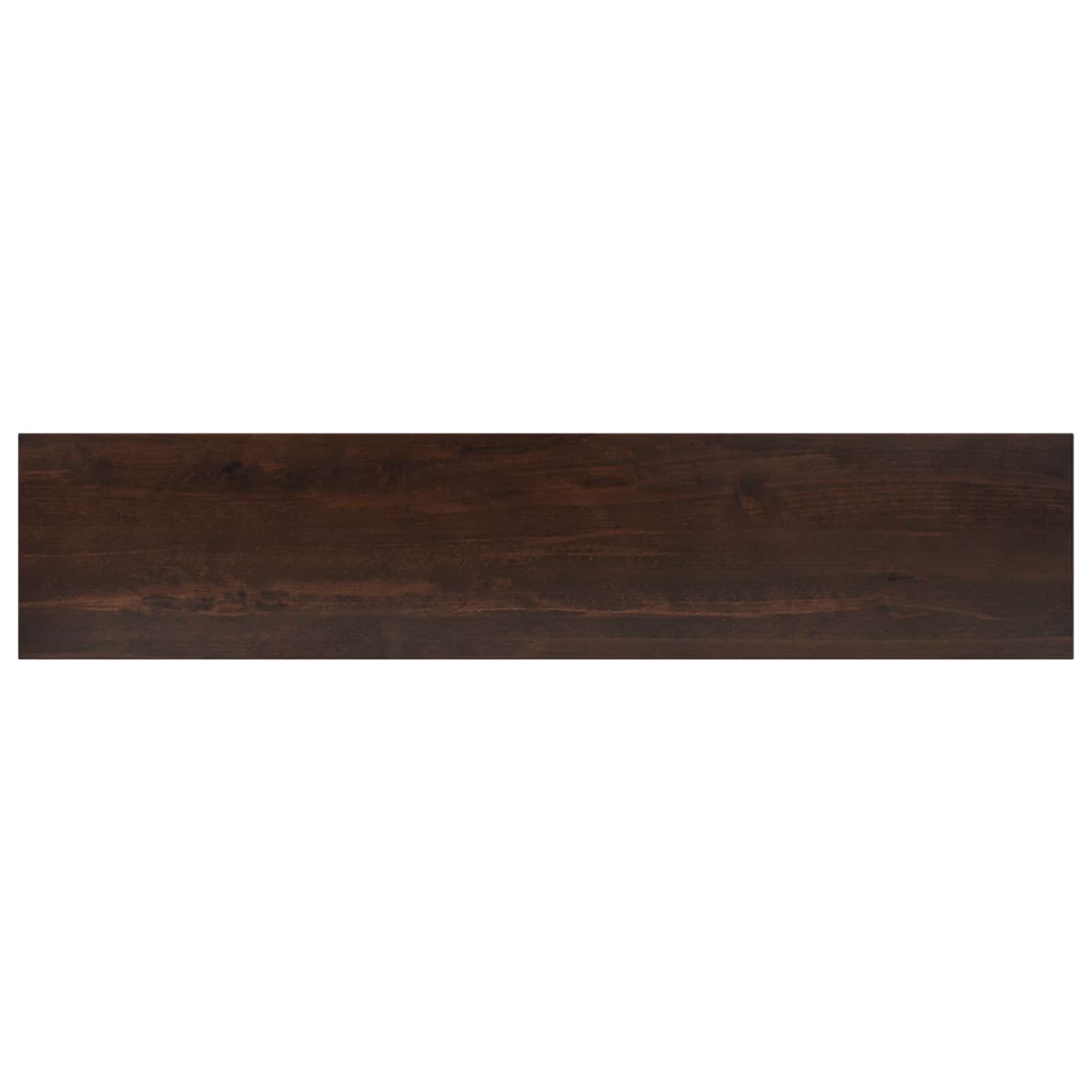 Ablakpárkányok 2 db sötét barna 80x 15 x 2 cm tömör bükkfa