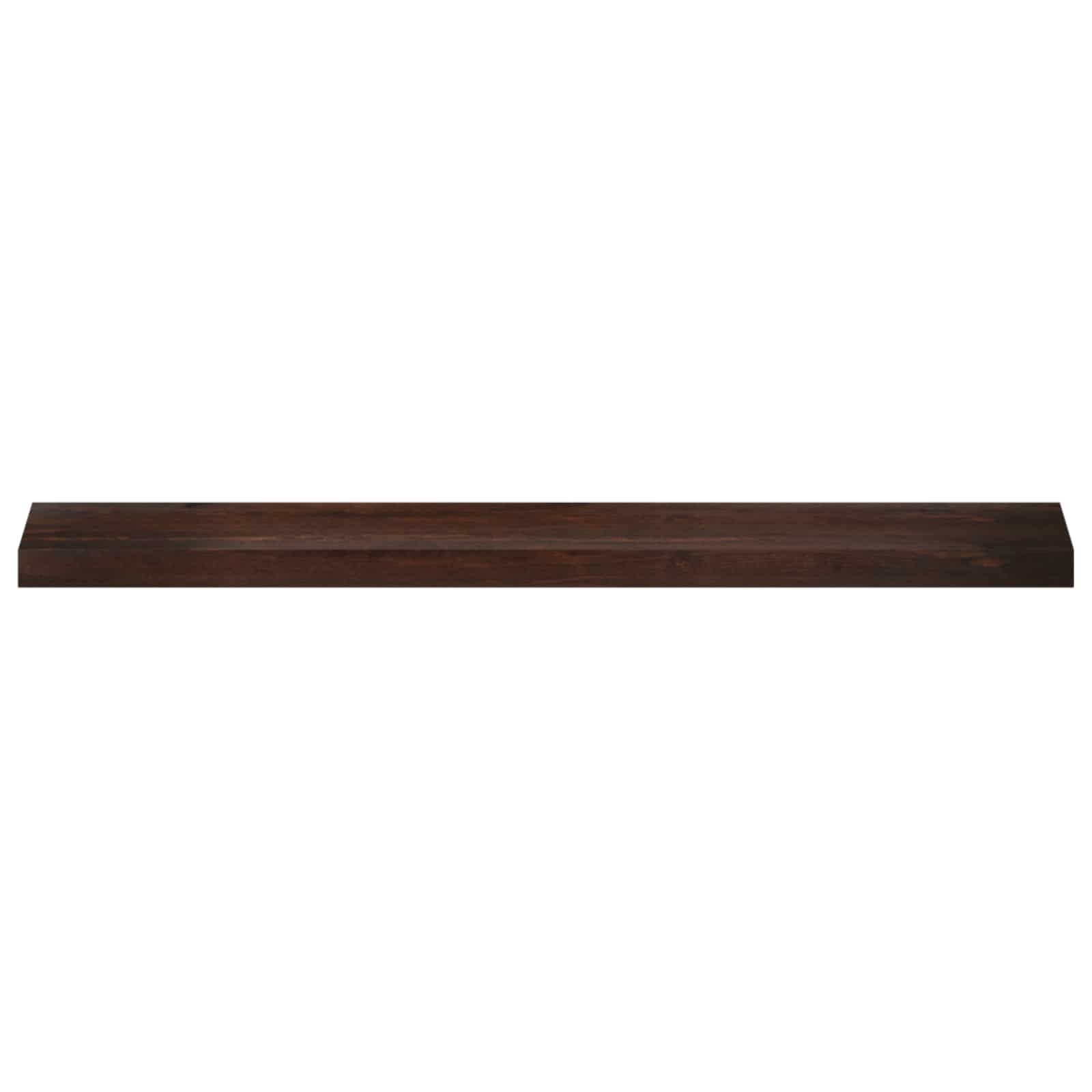 Ablakpárkányok 2 db sötét barna 120 x 20 x 2 cm tömör bükkfa