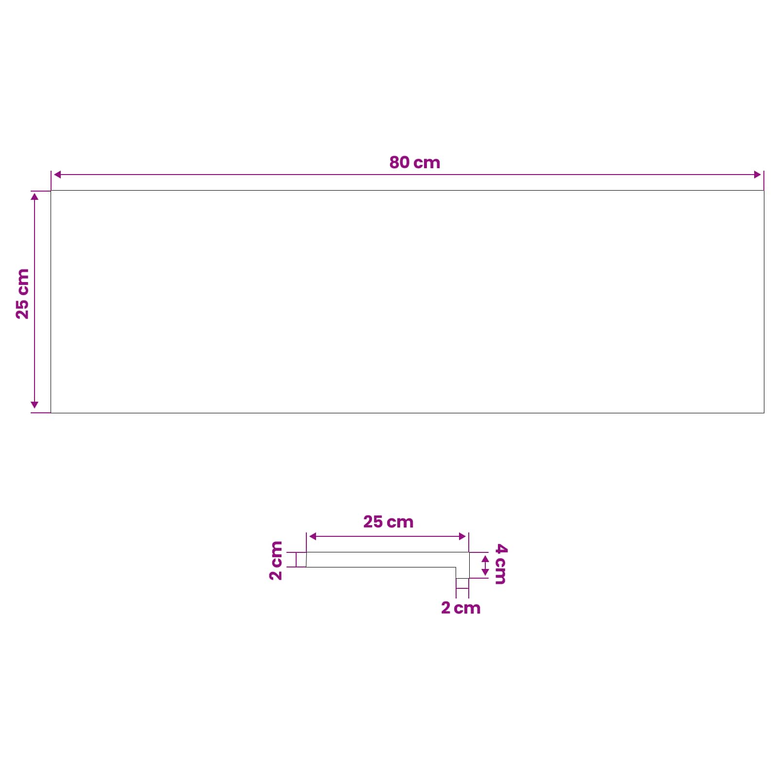 Ablakpárkányok 2 db sötét barna 80x 25 x 2 cm tömör bükkfa