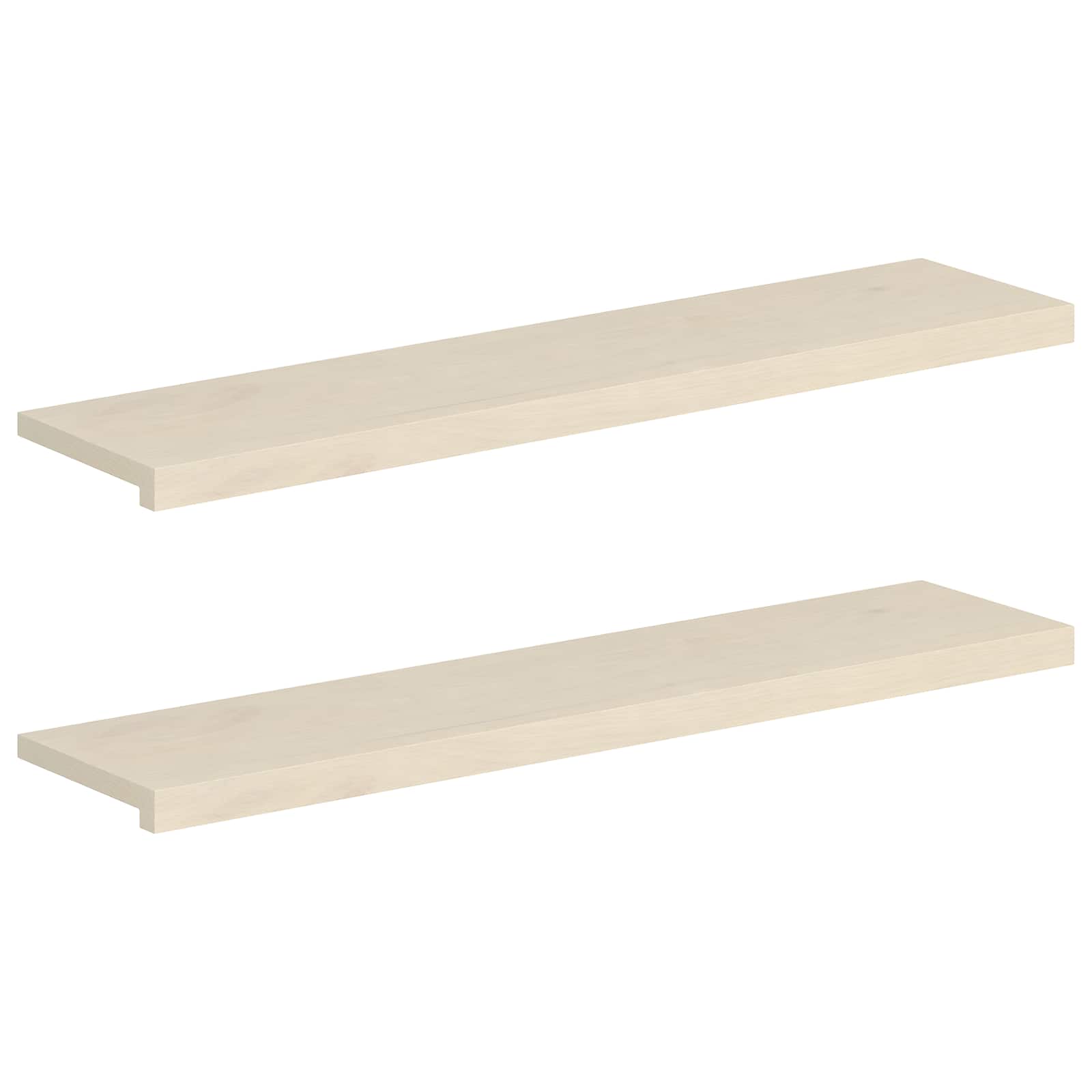 Ablakpárkányok 2 db fehér 110 x 30 x 2 cm tömör tölgyfa