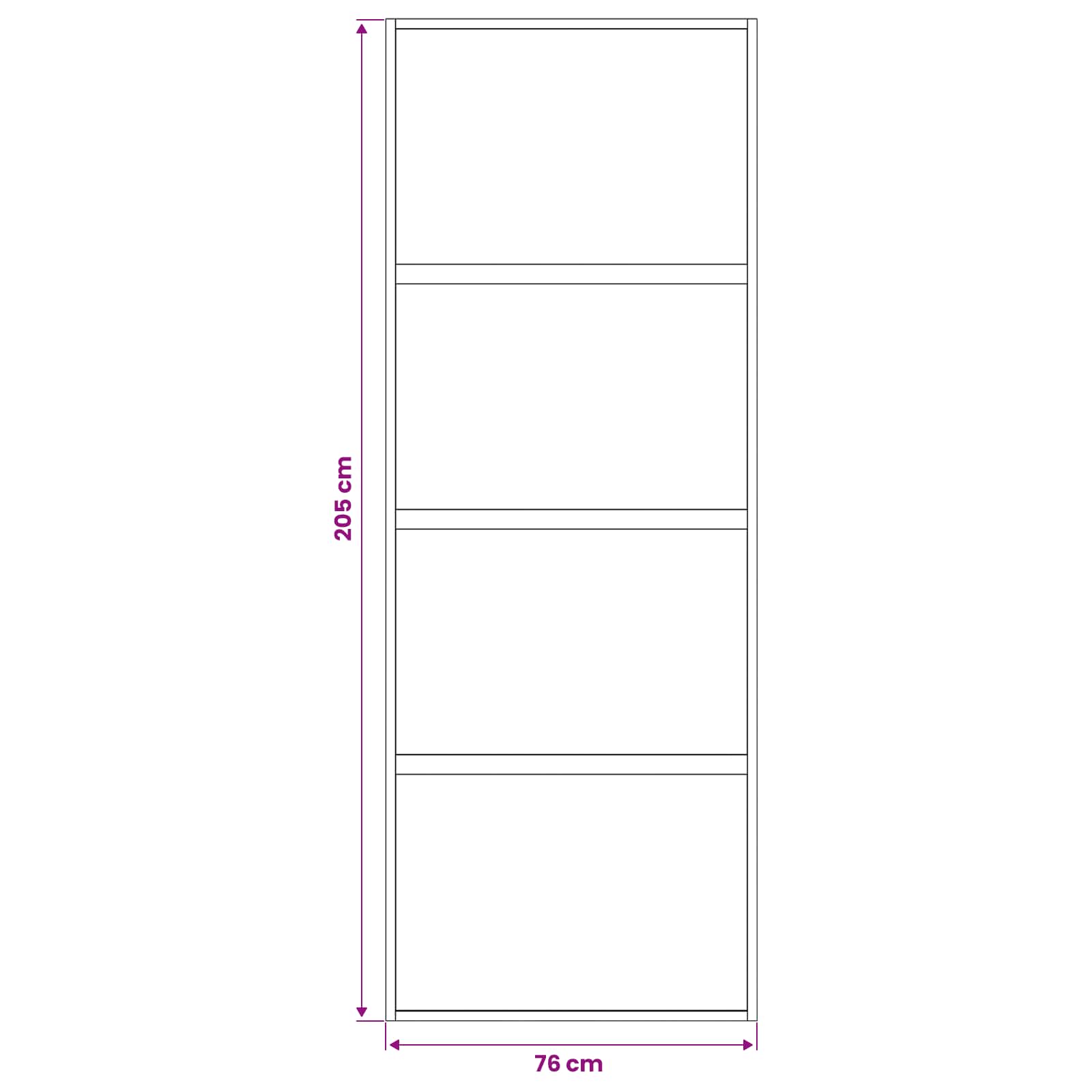 Csúszó ajtó 76 x 205 cm edzett üveg és alumínium