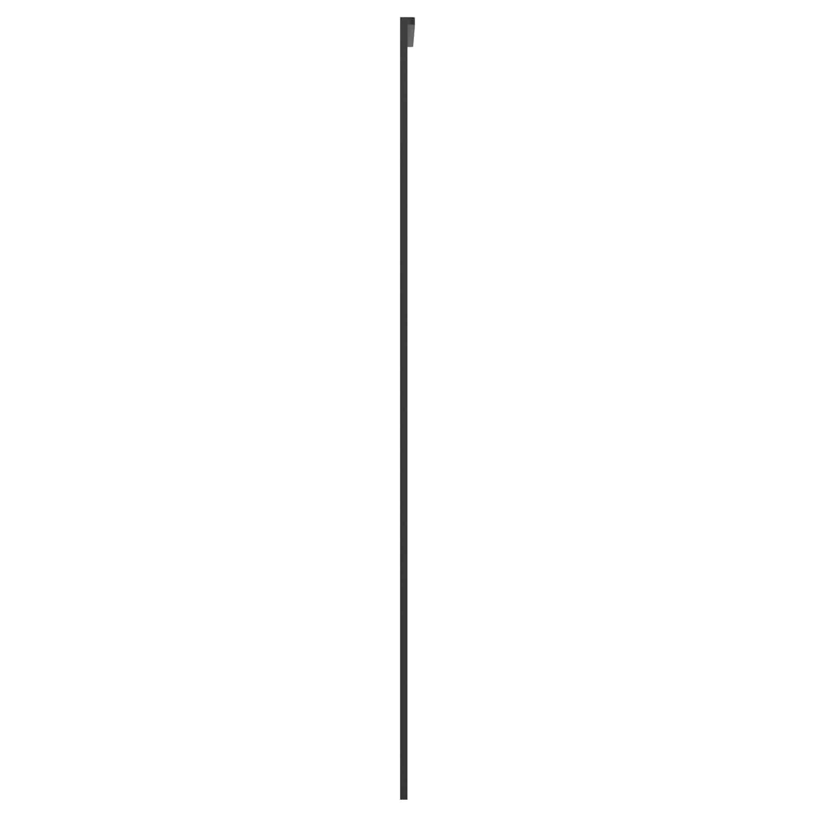 Csúszó ajtó 76 x 205 cm edzett üveg és alumínium