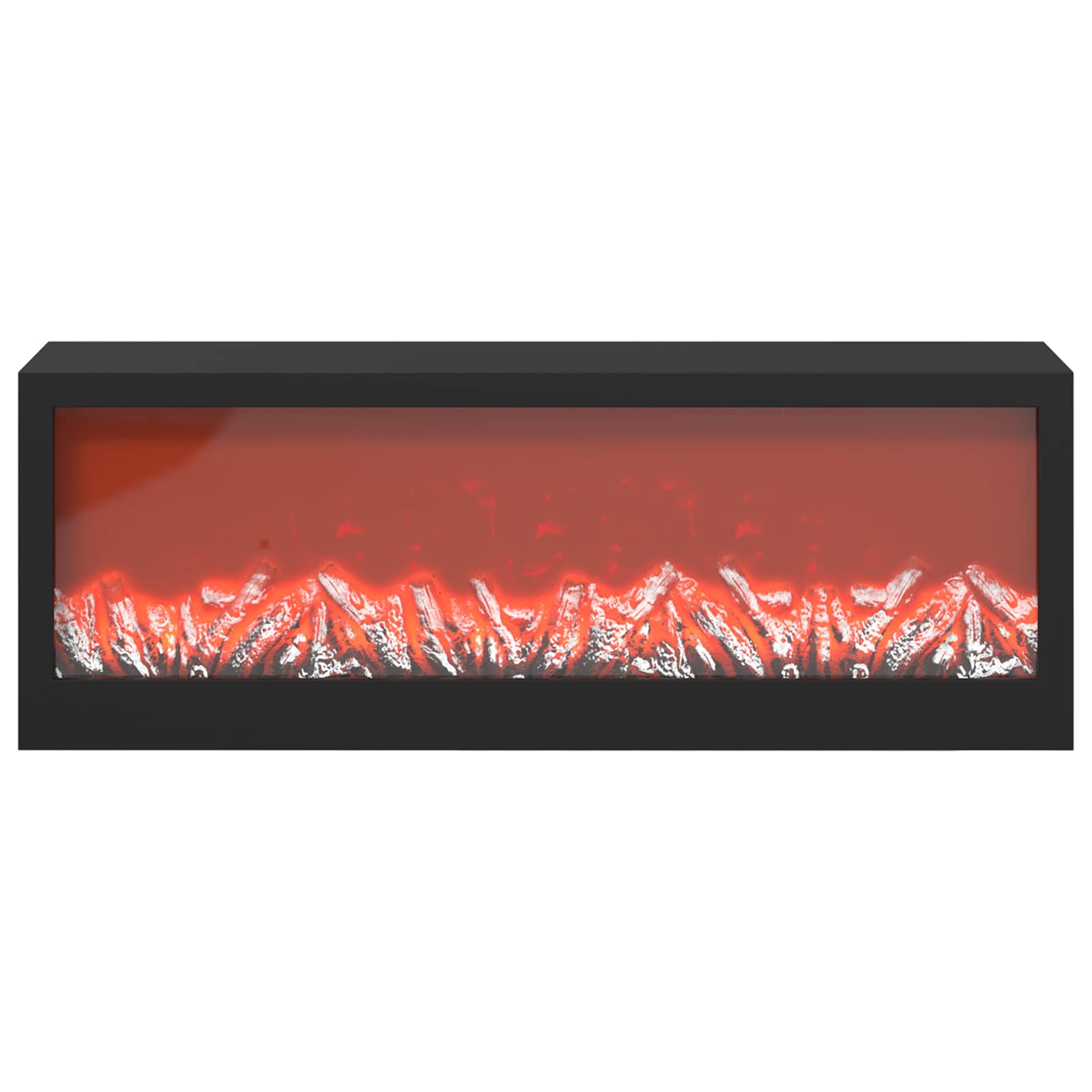 Led-es kandalló füstös tölgy 95 x 42,5 x 60 cm szerelt fa