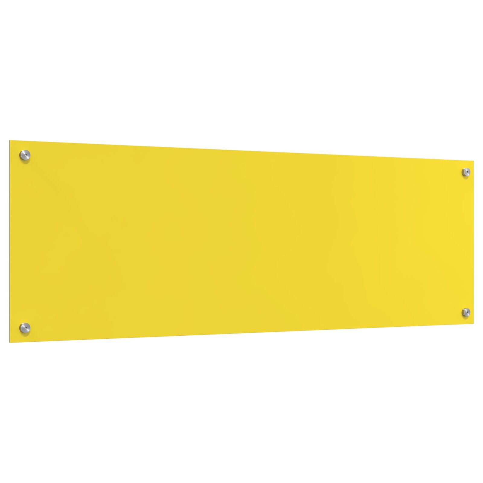 Konyhai hátfal sárga 120x40x0,6 cm edzett üvegből