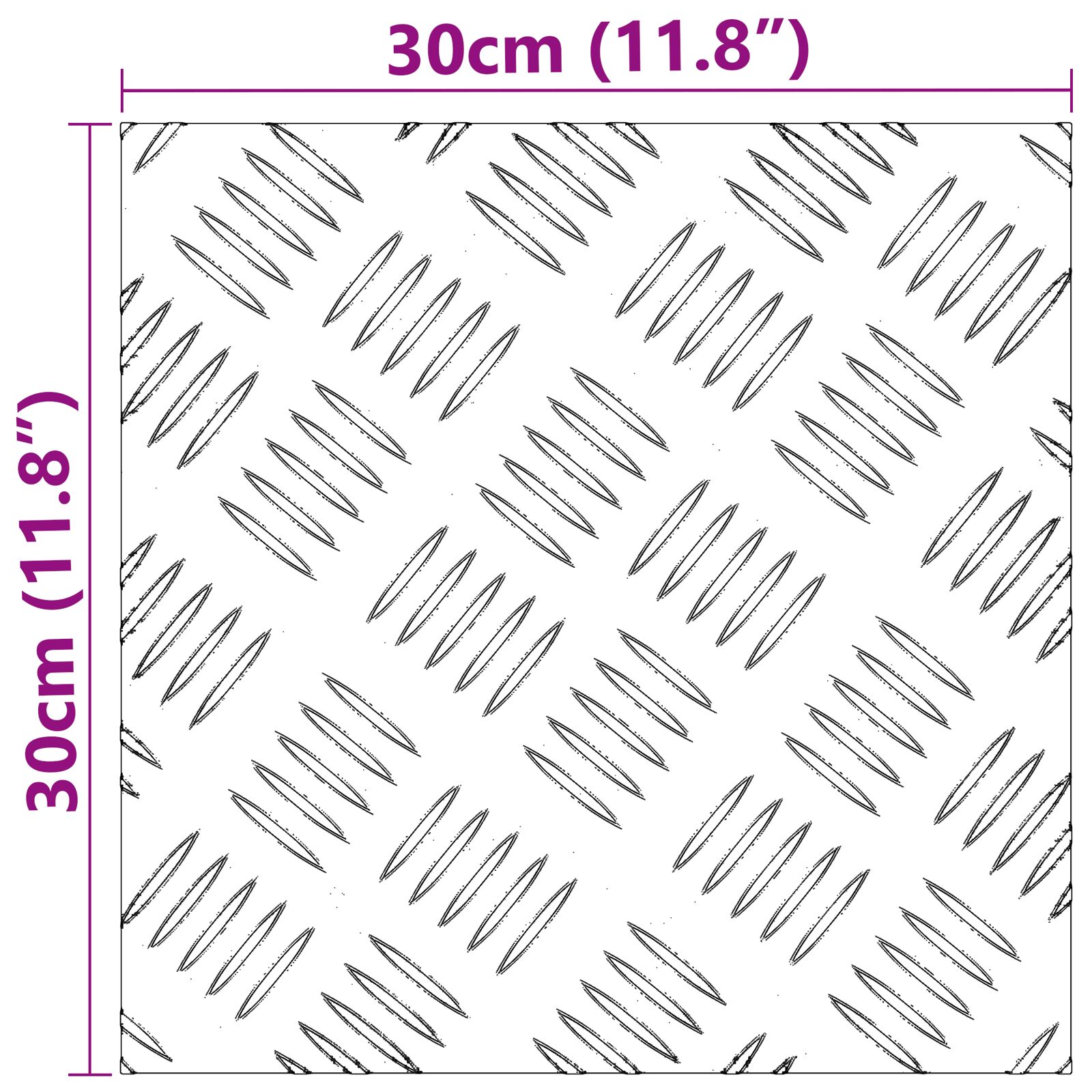 Alumínium rácsoslemezek 2 db csúszásmentes 30x30 cm Alumínium rácsoslemezek 2 db csúszásmentes 30x30 cm