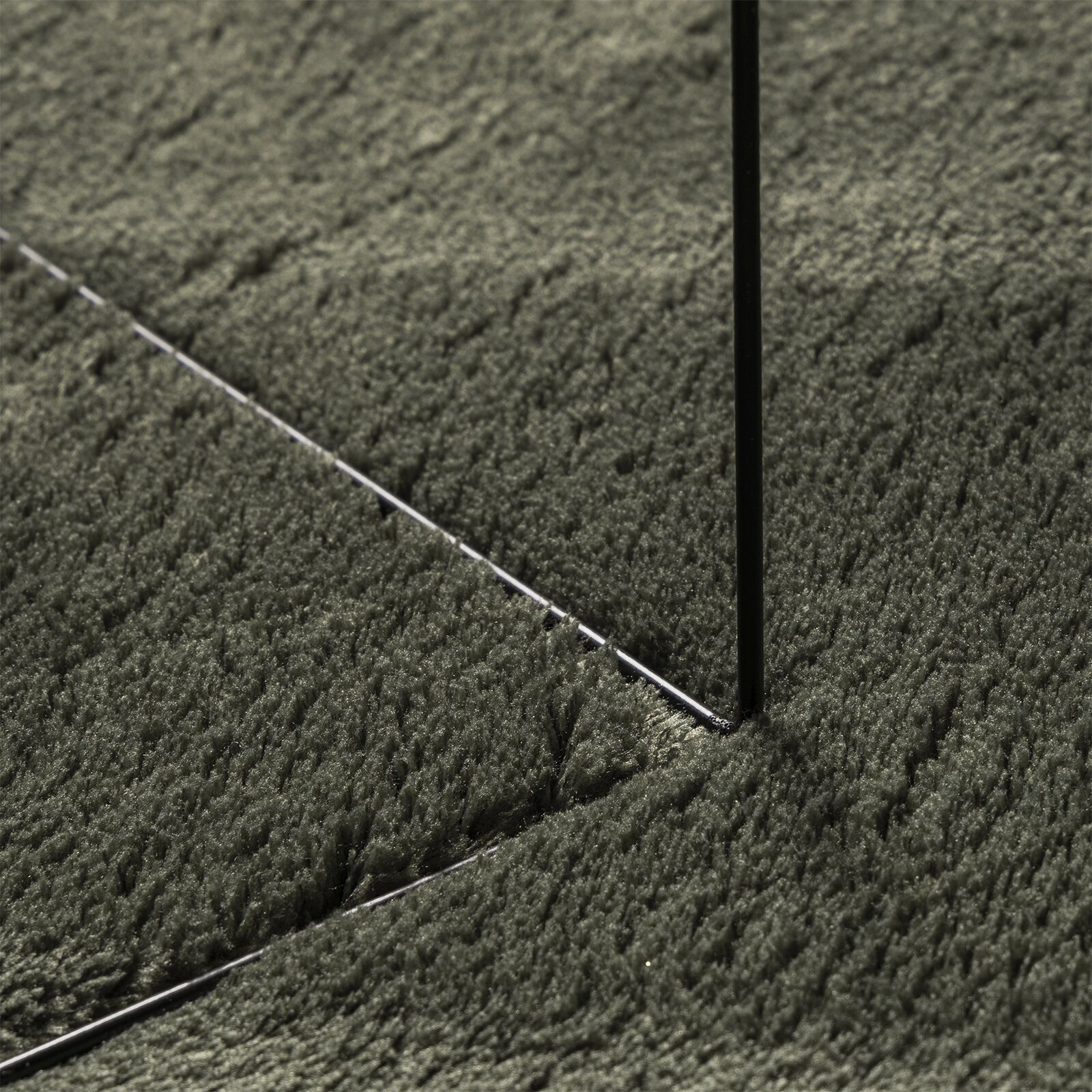 Szőnyegek erdő zöld poliészter 120 x 170 cm területszőnyegek