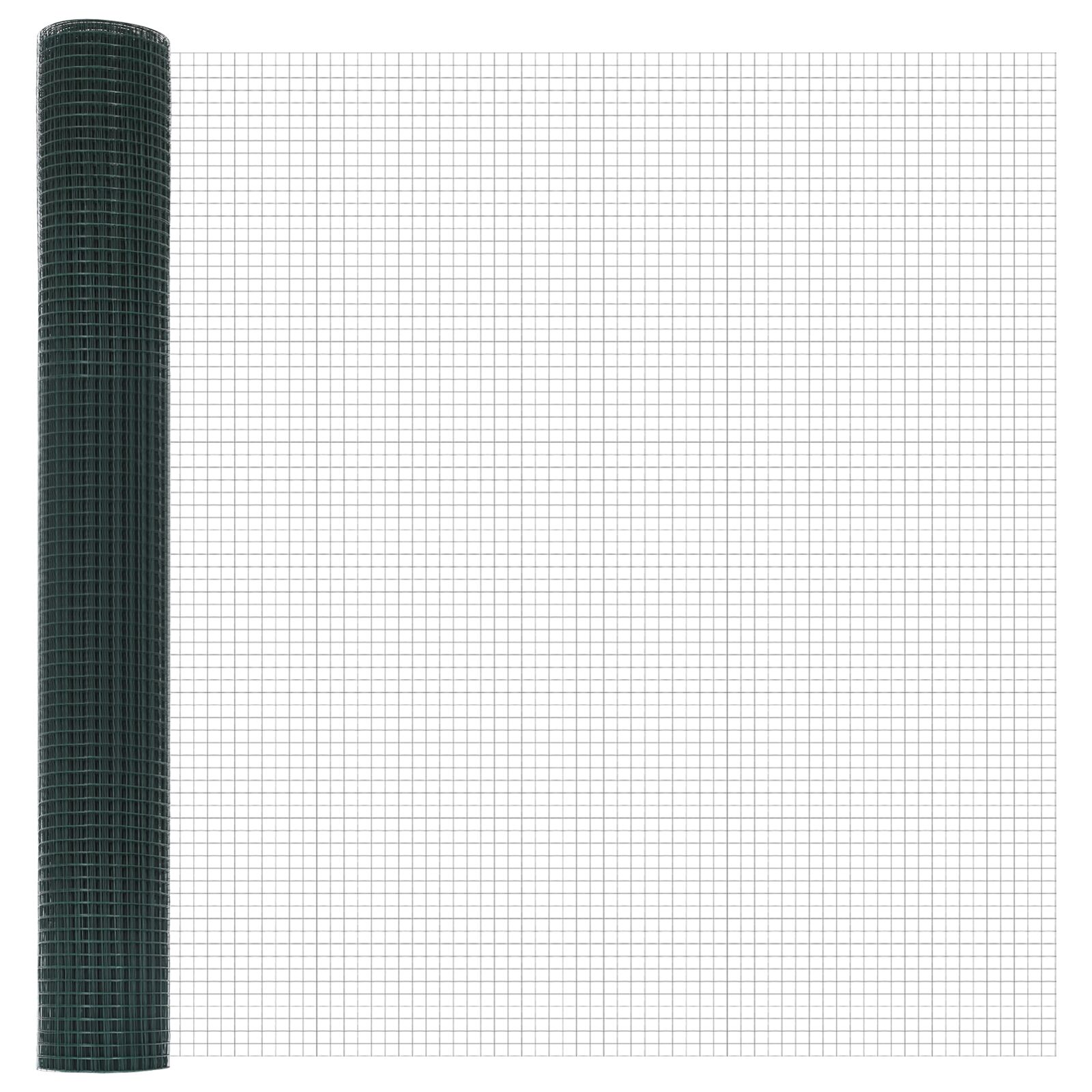 Hegesztett drótkerítés 13 flangált poszttal zöld 1,2x50 m acél Hegesztett drótkerítés 13 flangált poszttal zöld 1,2x50 m acél