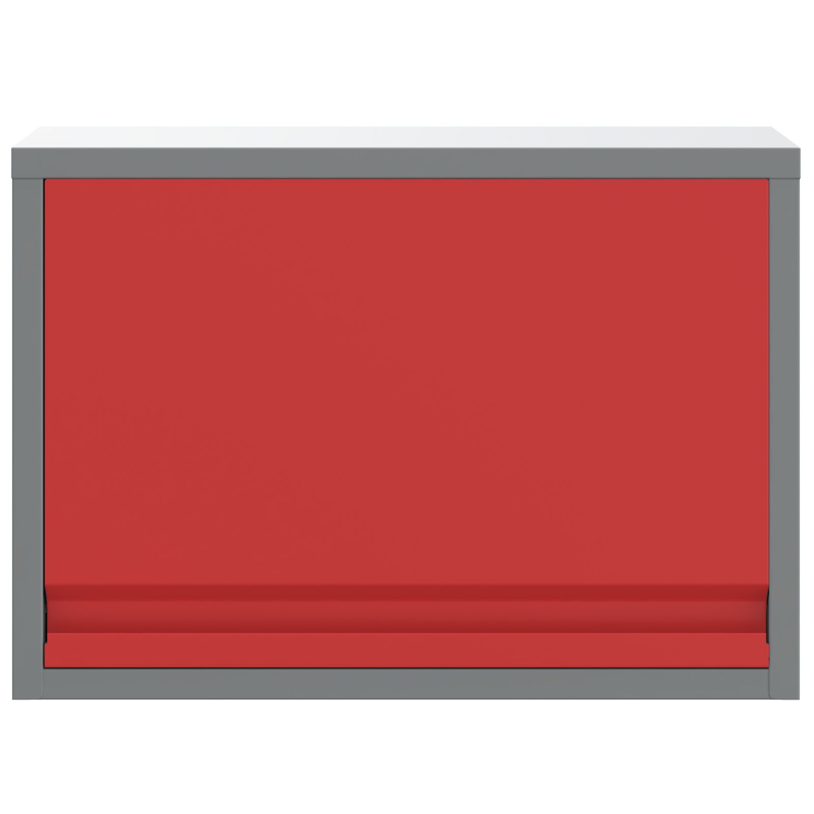 Eszköztároló szekrény fali gázliftes ajtó piros 50x25x35 cm