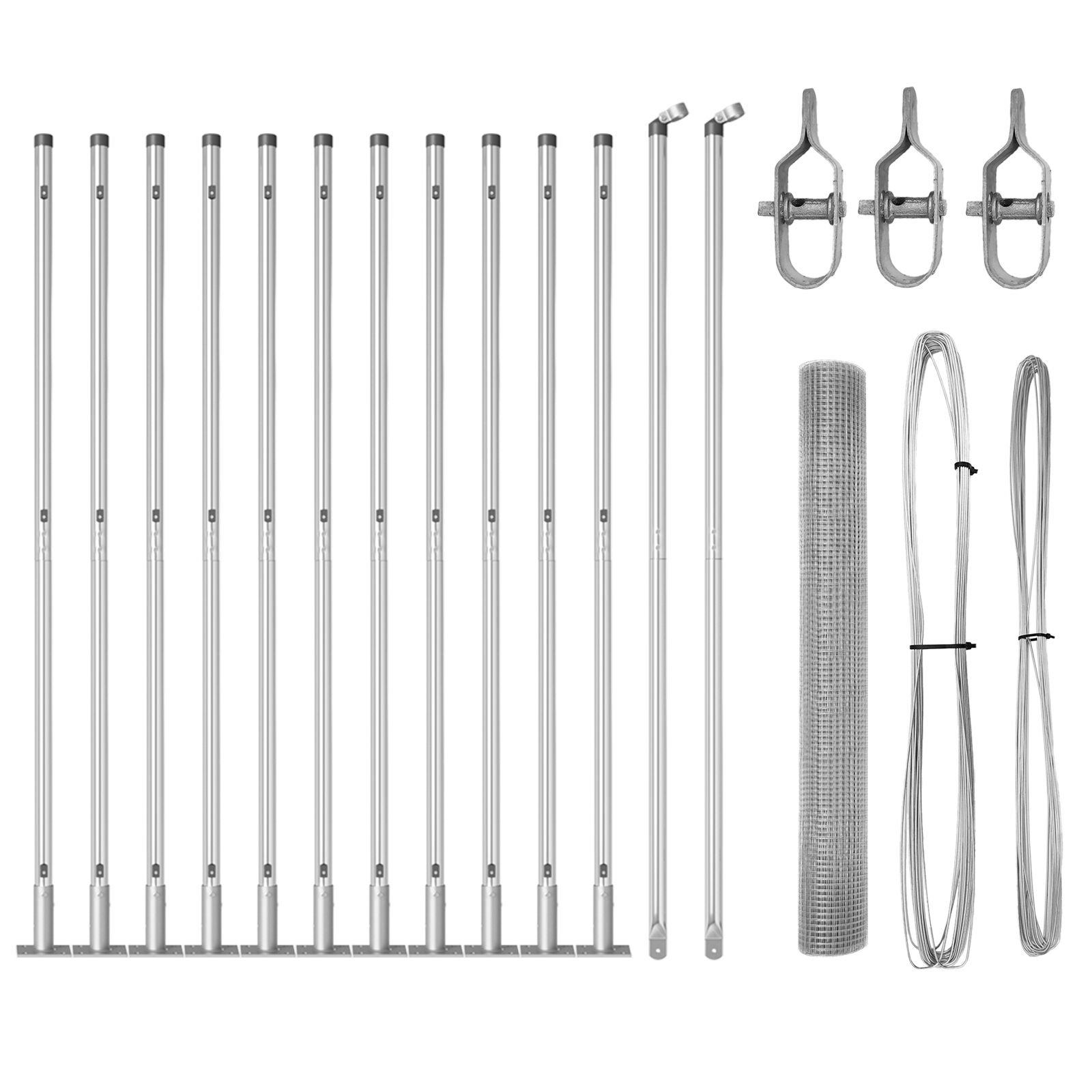 Hegesztett drótháló kerítés 13 peremelt oszloppal 1.2x25 m galvanizált acélból Hegesztett drótháló kerítés 13 peremelt oszloppal 1.2x25 m galvanizált acélból