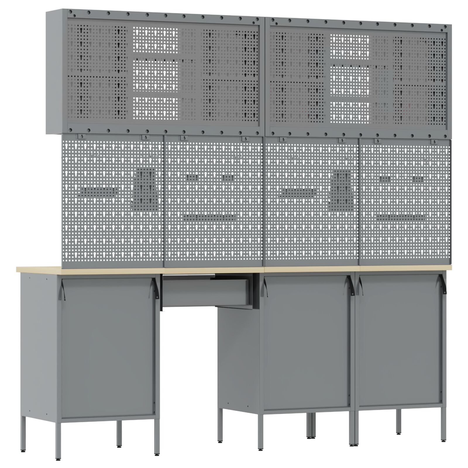 10 darabos munkapad készlet fekete acél