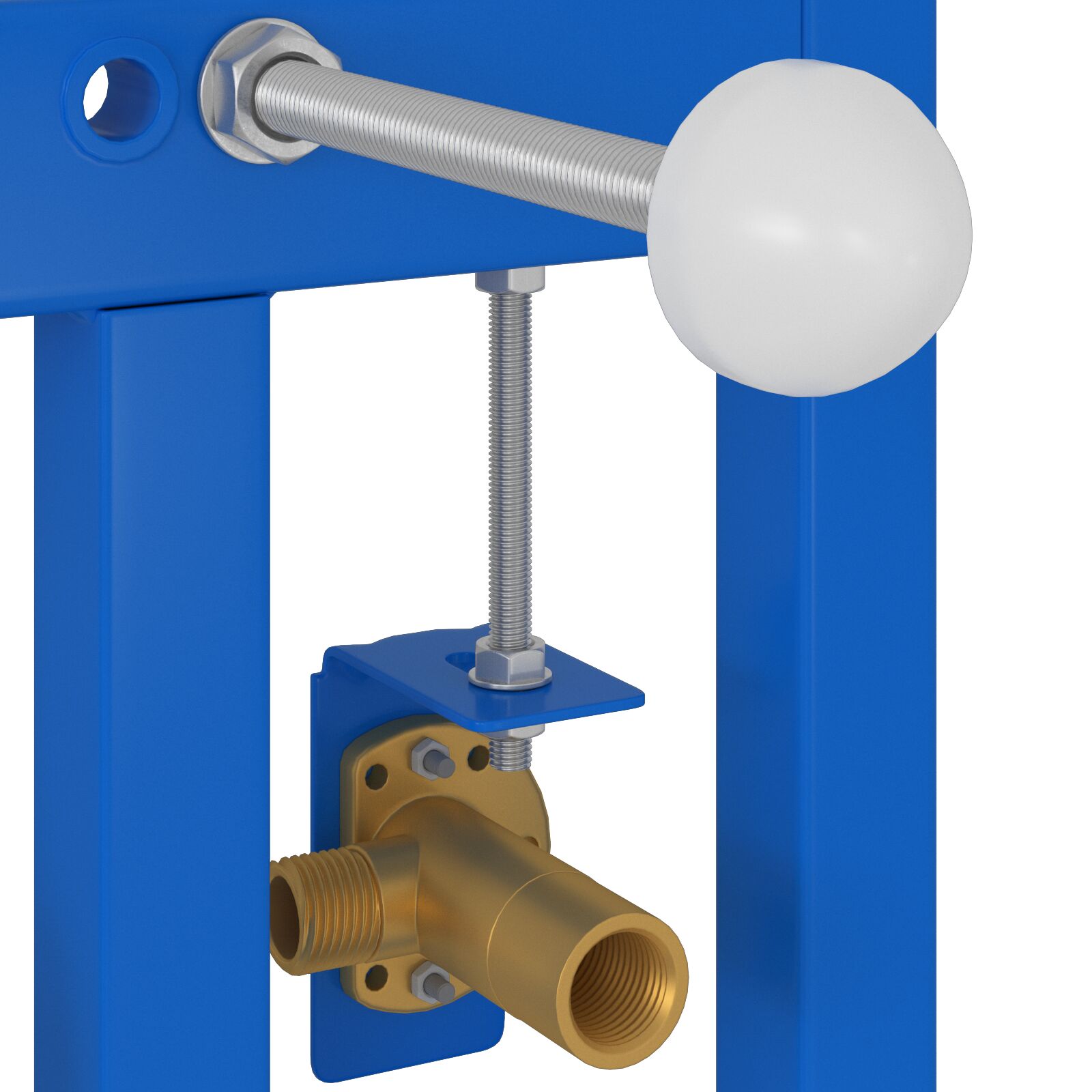 Fürdőszobai kiegészítő kivehető kék fém, műanyag 50 x 17.5 x 136 cm