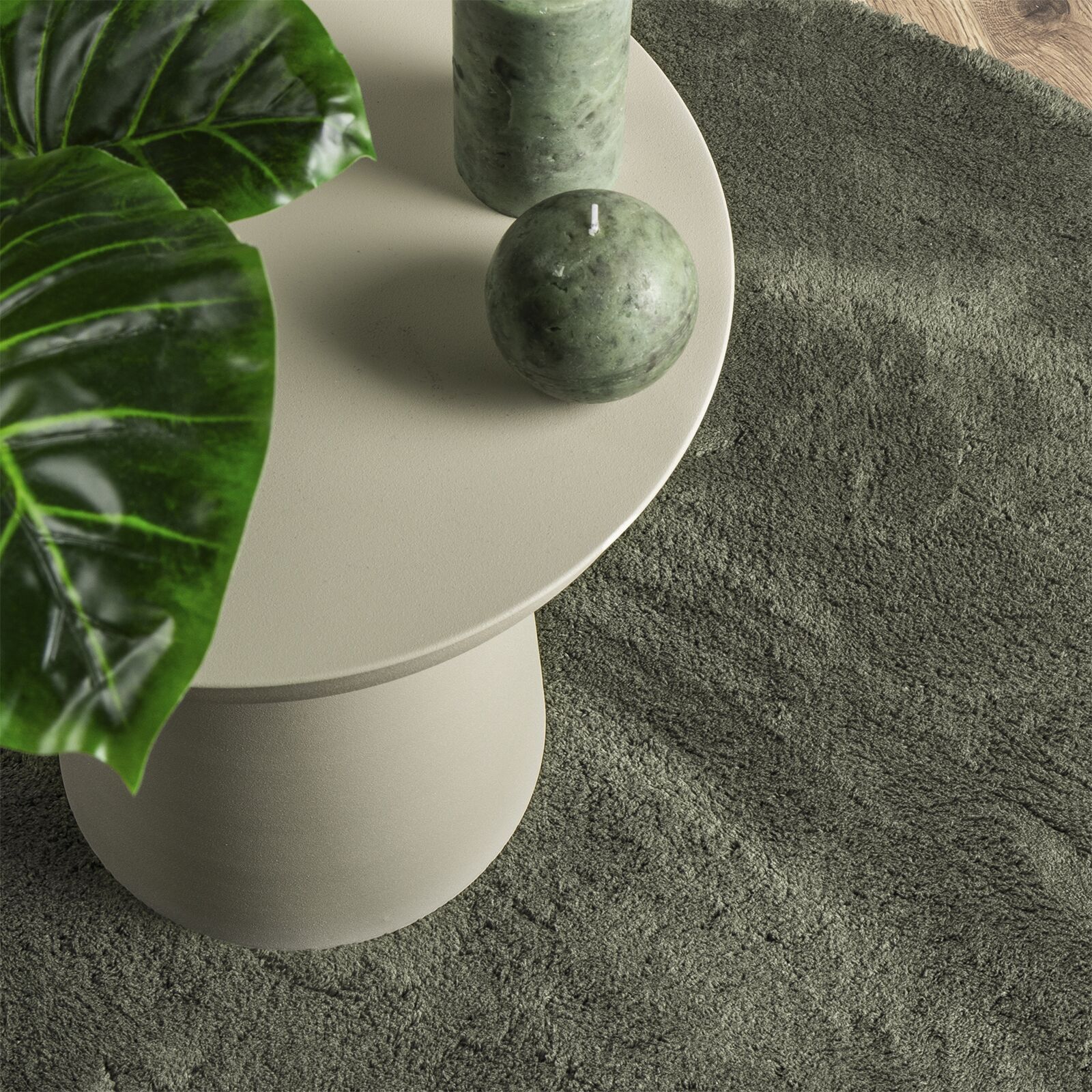 Erdő zöld szőnyeg 100x200 cm poliészter csúszásmentes