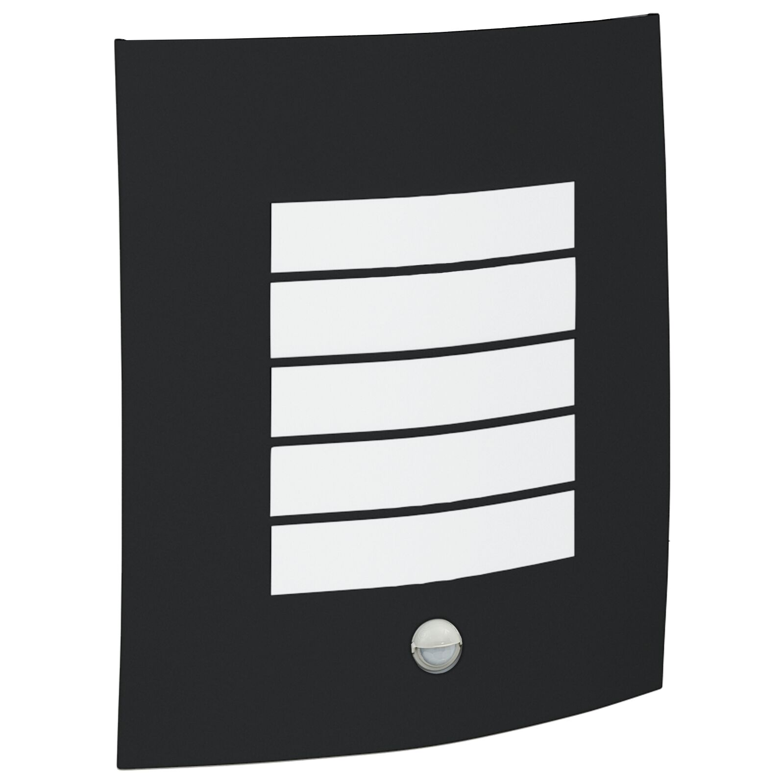 Kültéri falilámpa mozgásérzékelővel 2 db fekete rozsdamentes acél ip44