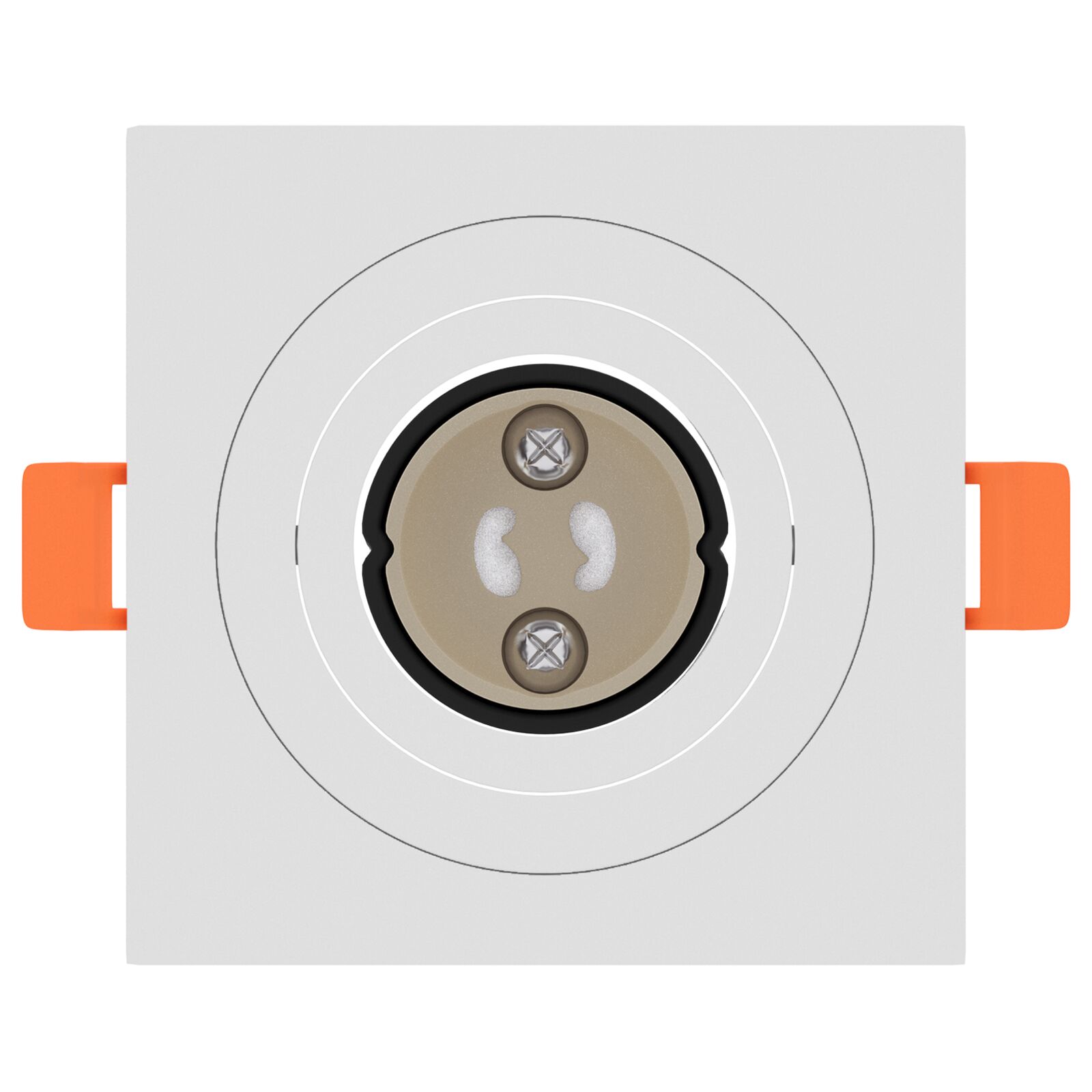 Beépített reflektorok 12 db négyzet gu10 fehér 91x91 mm