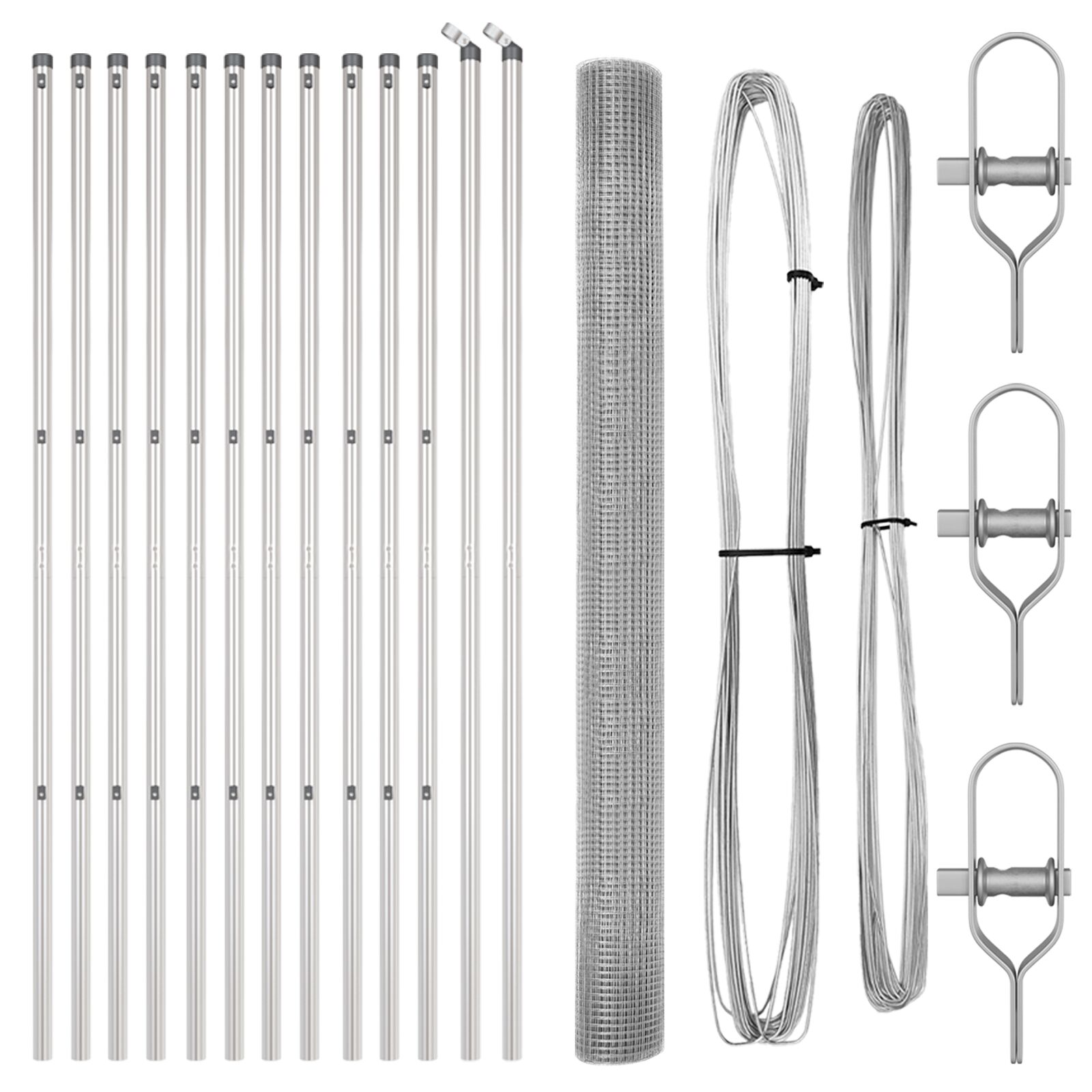Hegesztett huzal kerítés 13 oszloppal 1,5x50 m horganyzott acélból