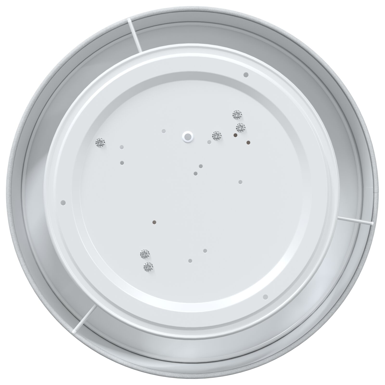 Mennyezeti lámpák flush mount szürke ø 38 cm szövet e27