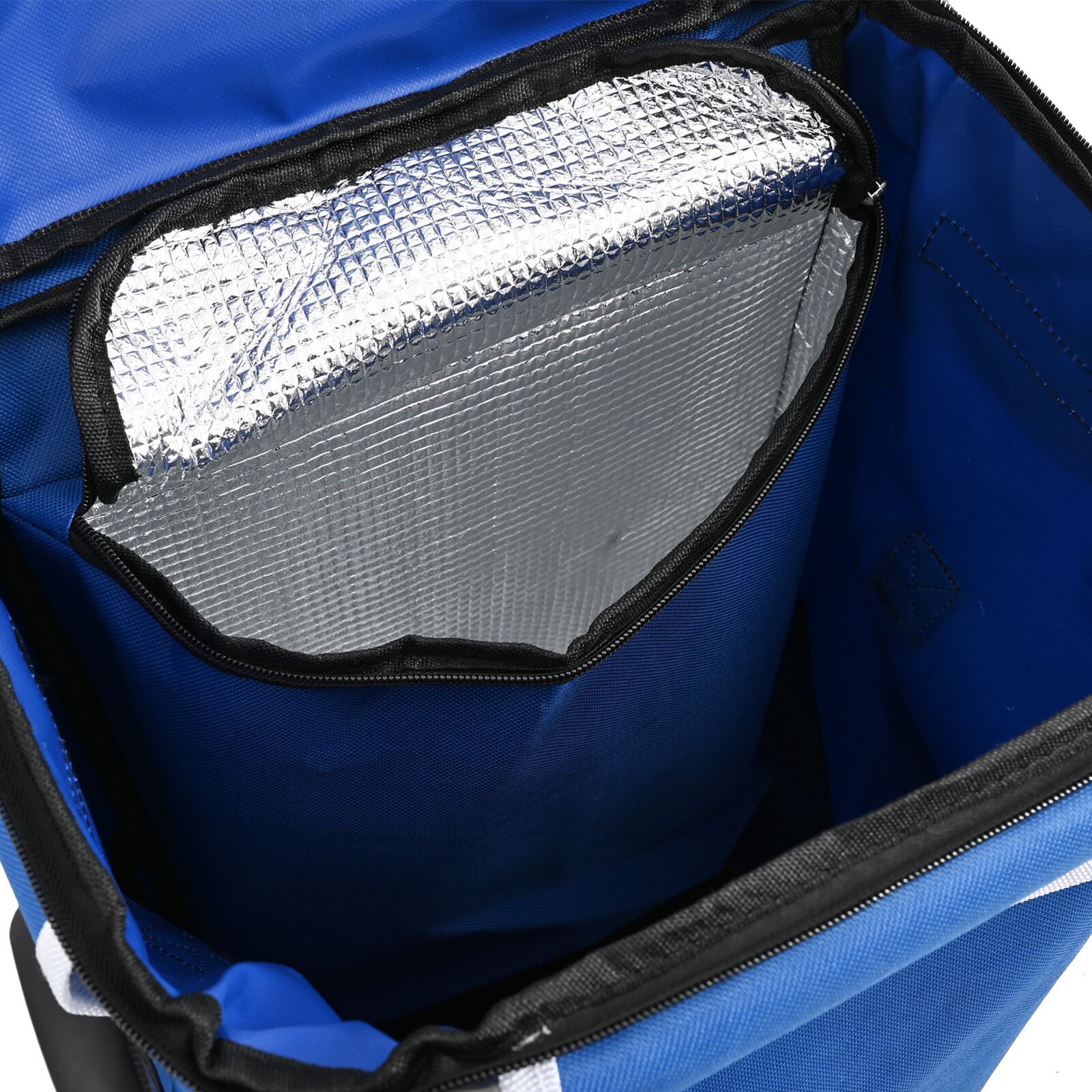 Bevásárlókocsi kerekekkel és állítható fogantyúval kék 40 l