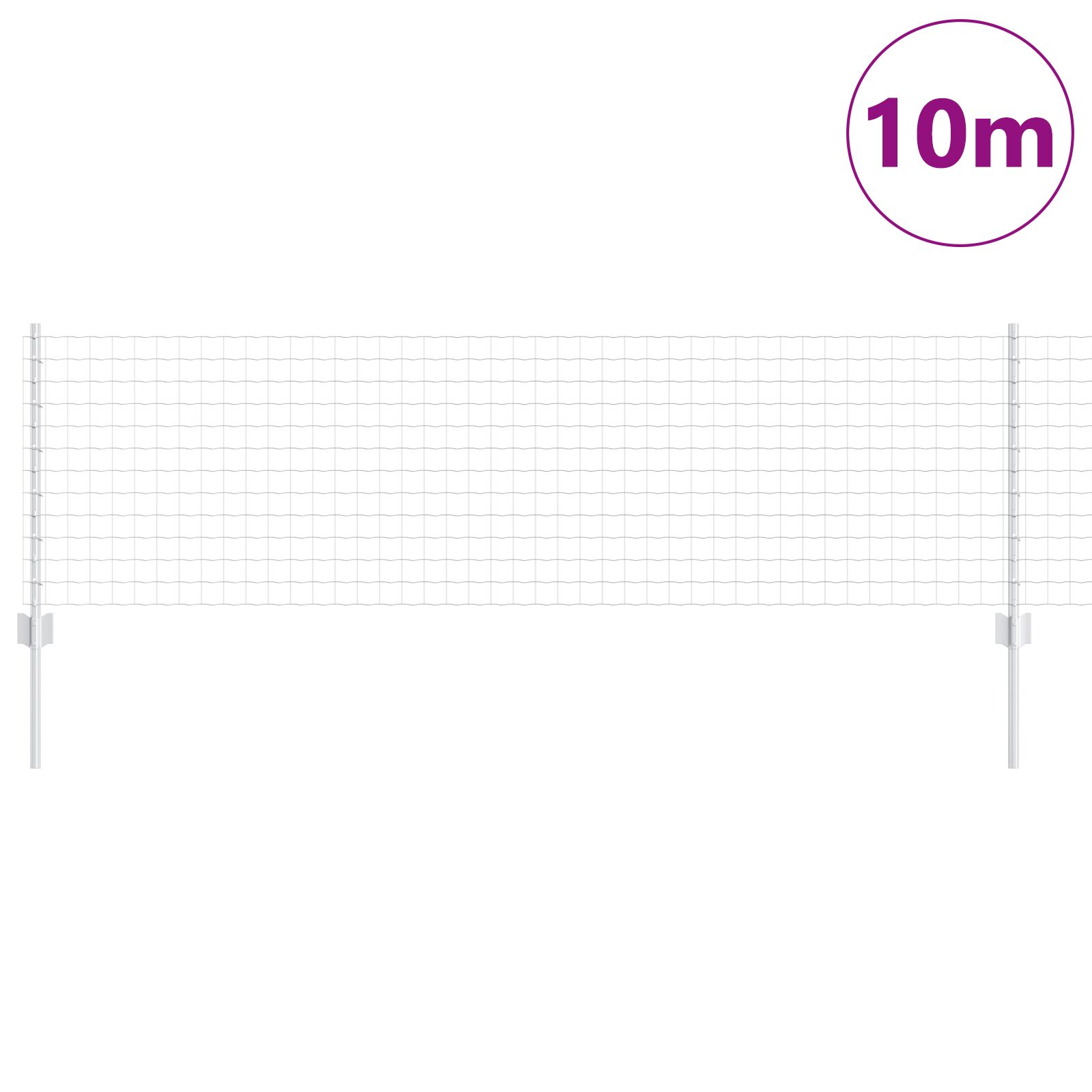 Európai kerítés készlet két elem horganyzott acél 10 x 0.6 m