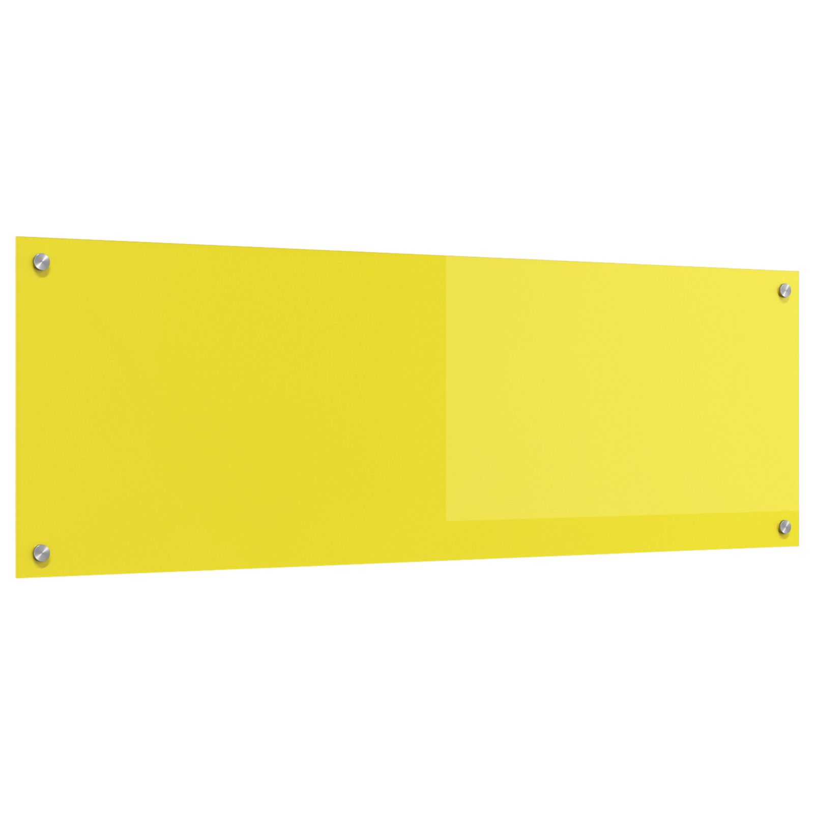 Konyhai hátfal sárga 120x40x0,6 cm edzett üvegből