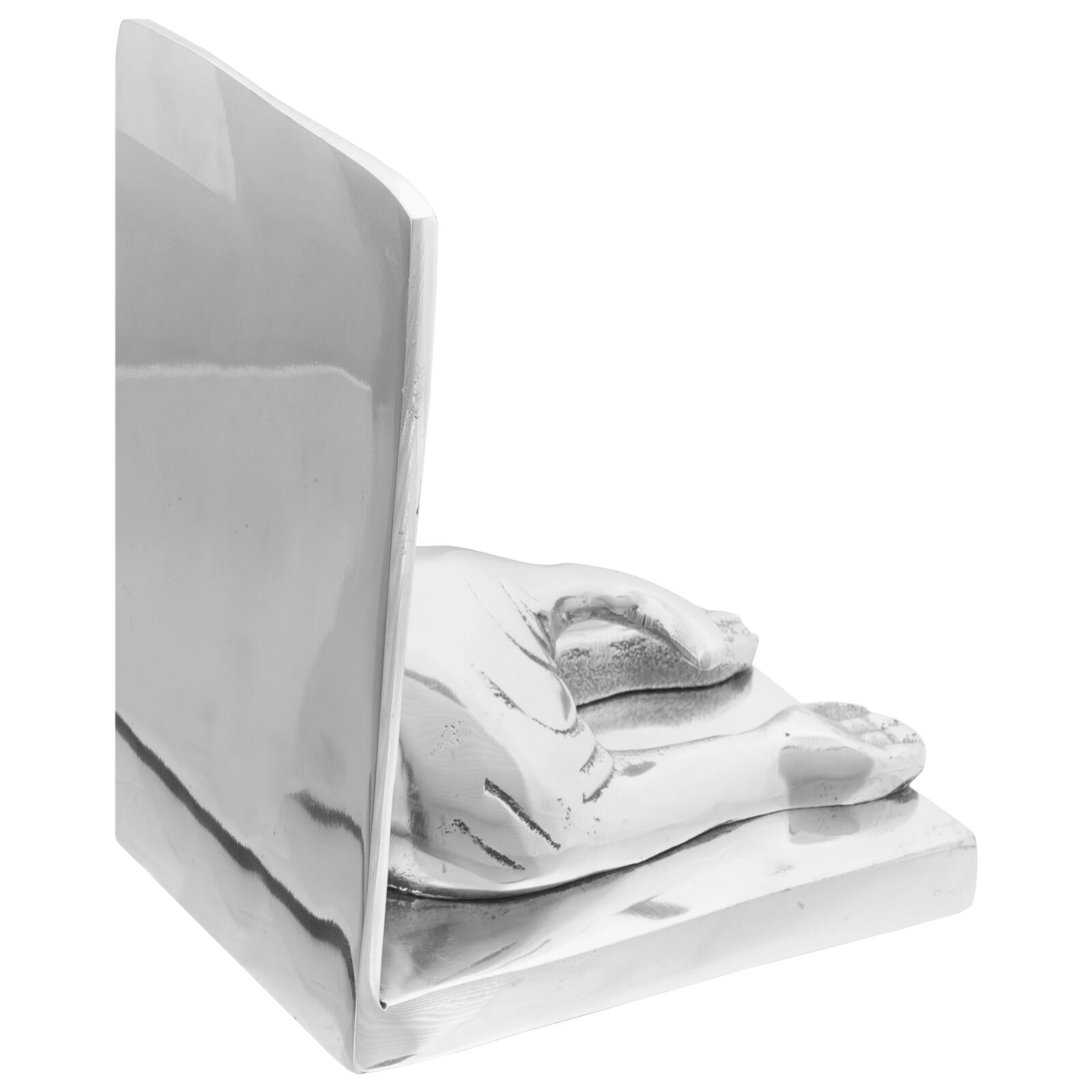 Könyvtámaszok 2 db ezüst 12x15x18 cm alumínium kutya Könyvtámaszok 2 db ezüst 12x15x18 cm alumínium kutya