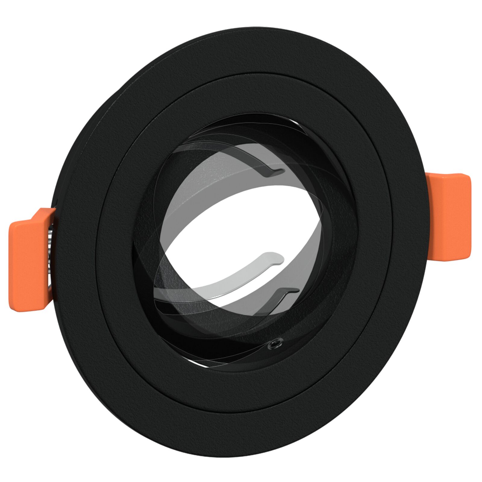 Belógó spotlámpák 6 db kerek gu10 fekete ø91 mm