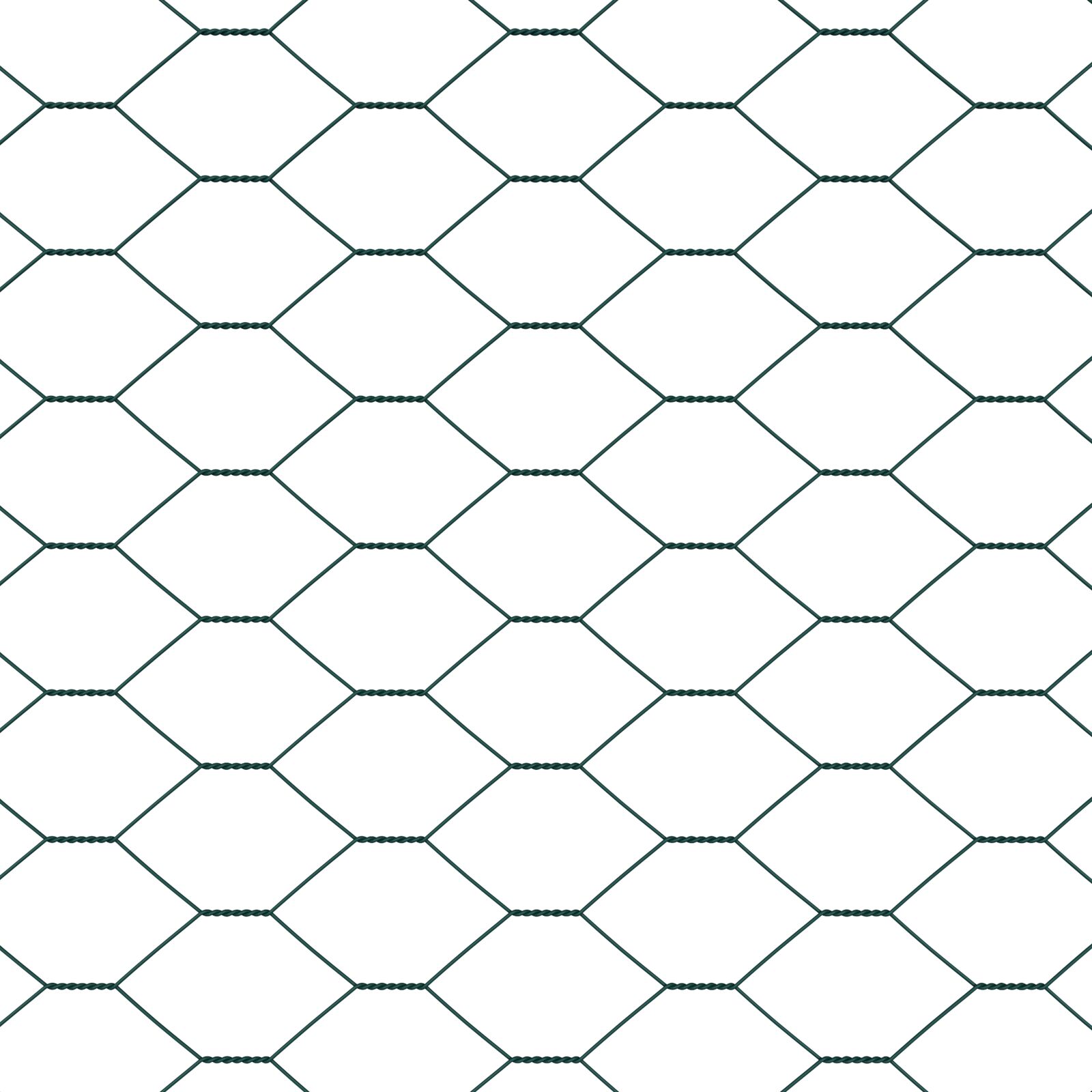 Kerítési oszlopok 11 db u-csatorna zöld 120 cm acél, hatszögletű kerítés zöld 1.2x50 m acél