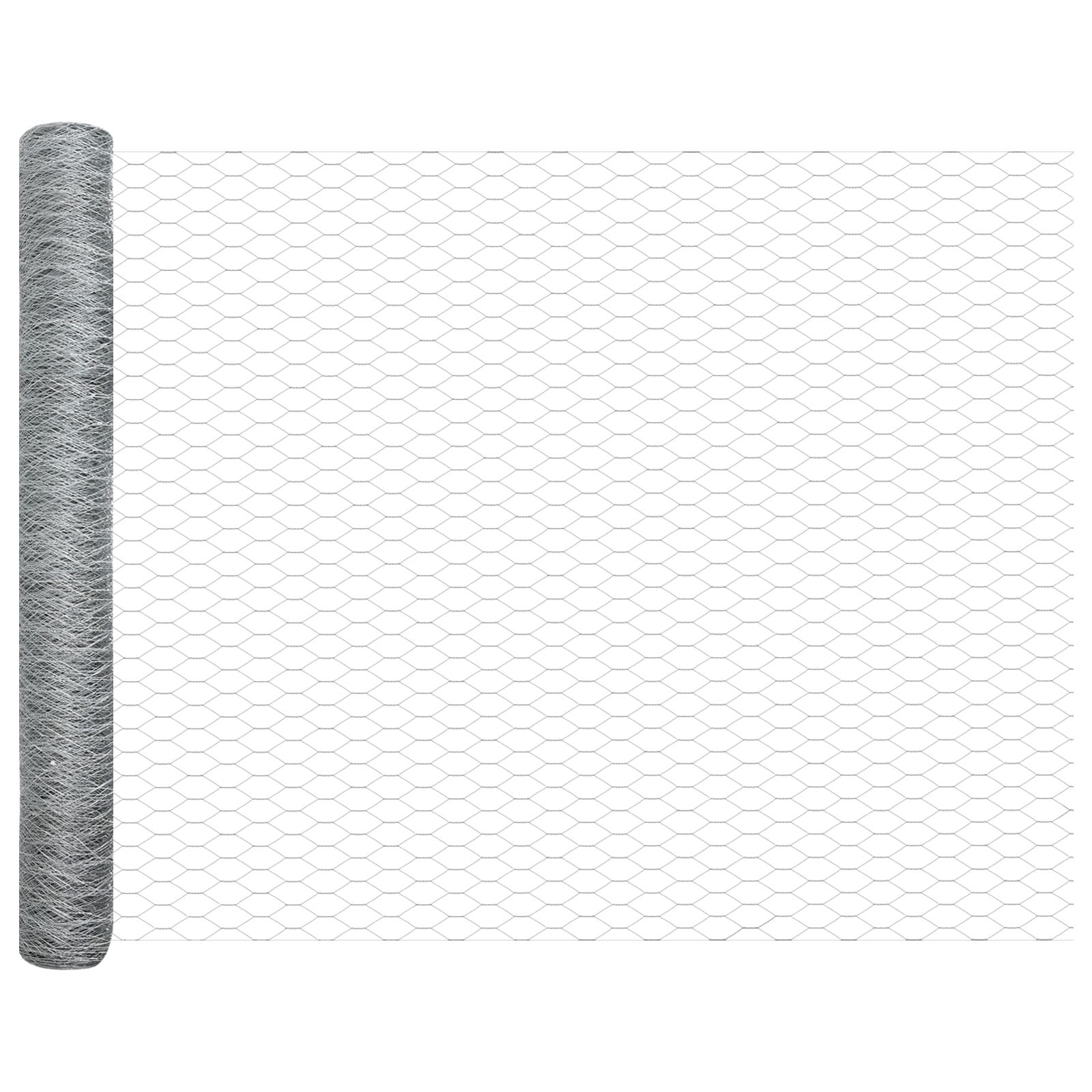 Kerítésoszlopok 22 db u-csatorna 100 cm horganyzott acél, hatszögletű kerítés 1x100 m horganyzott acél Kerítésoszlopok 22 db u-csatorna 100 cm horganyzott acél, hatszögletű kerítés 1x100 m horganyzott acél