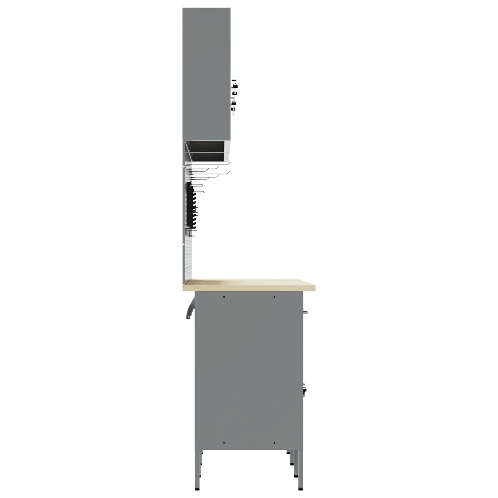 10 darabos munkapad készlet fekete acél