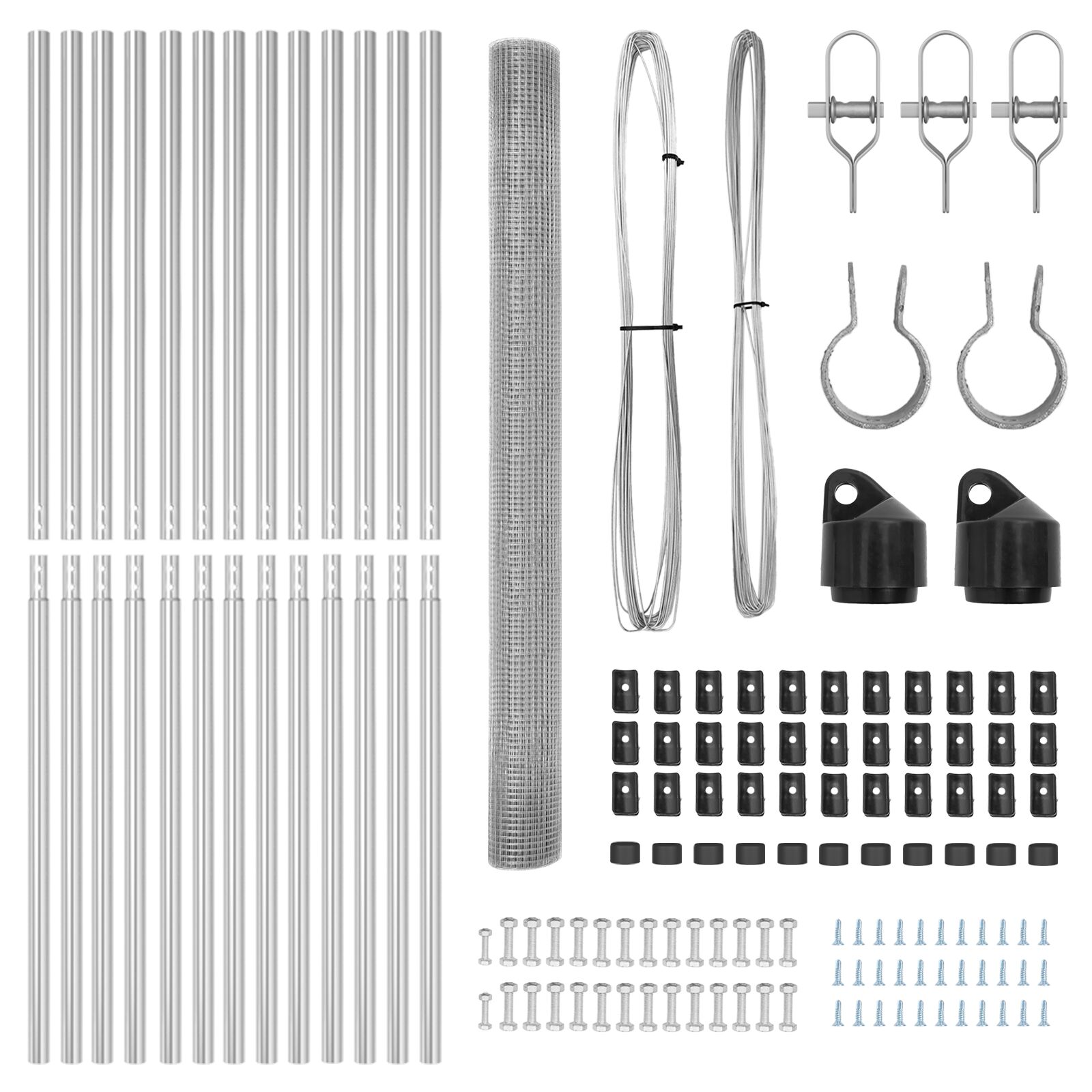 Hegesztett huzal kerítés 13 oszloppal 1,5x50 m horganyzott acélból