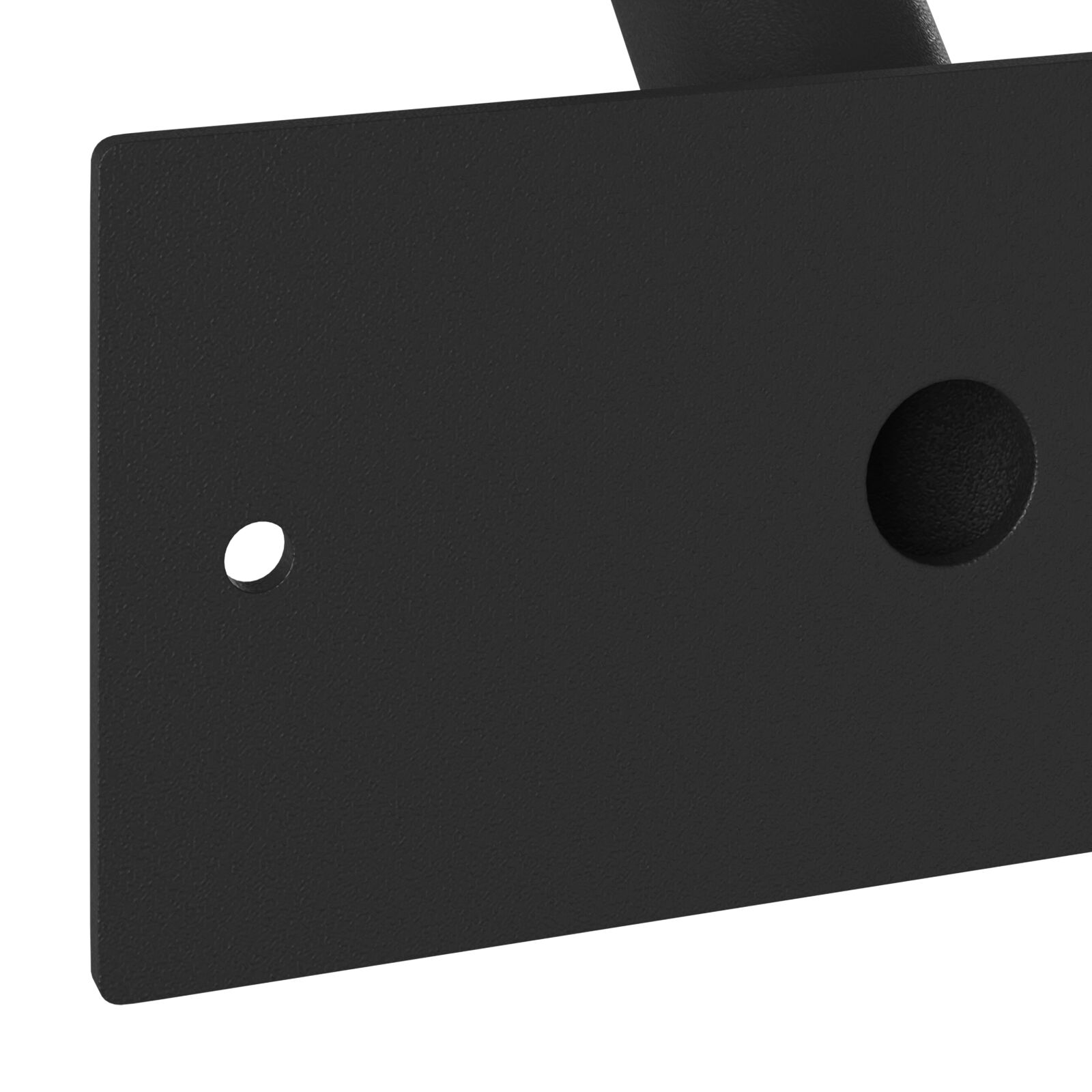 Falra szerelhető zászló tartó 1 zászlóhoz - fekete acél