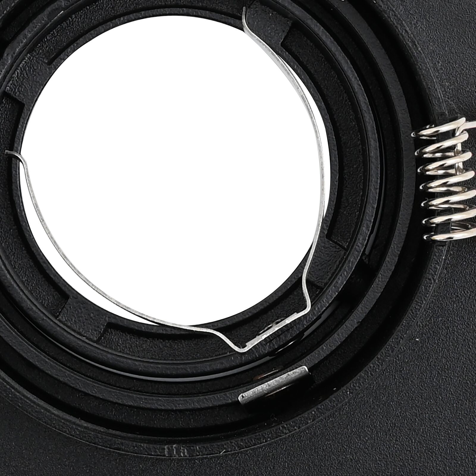 Beépített spotlámpák 6 db négyzetes gu10 fekete 91x91 mm