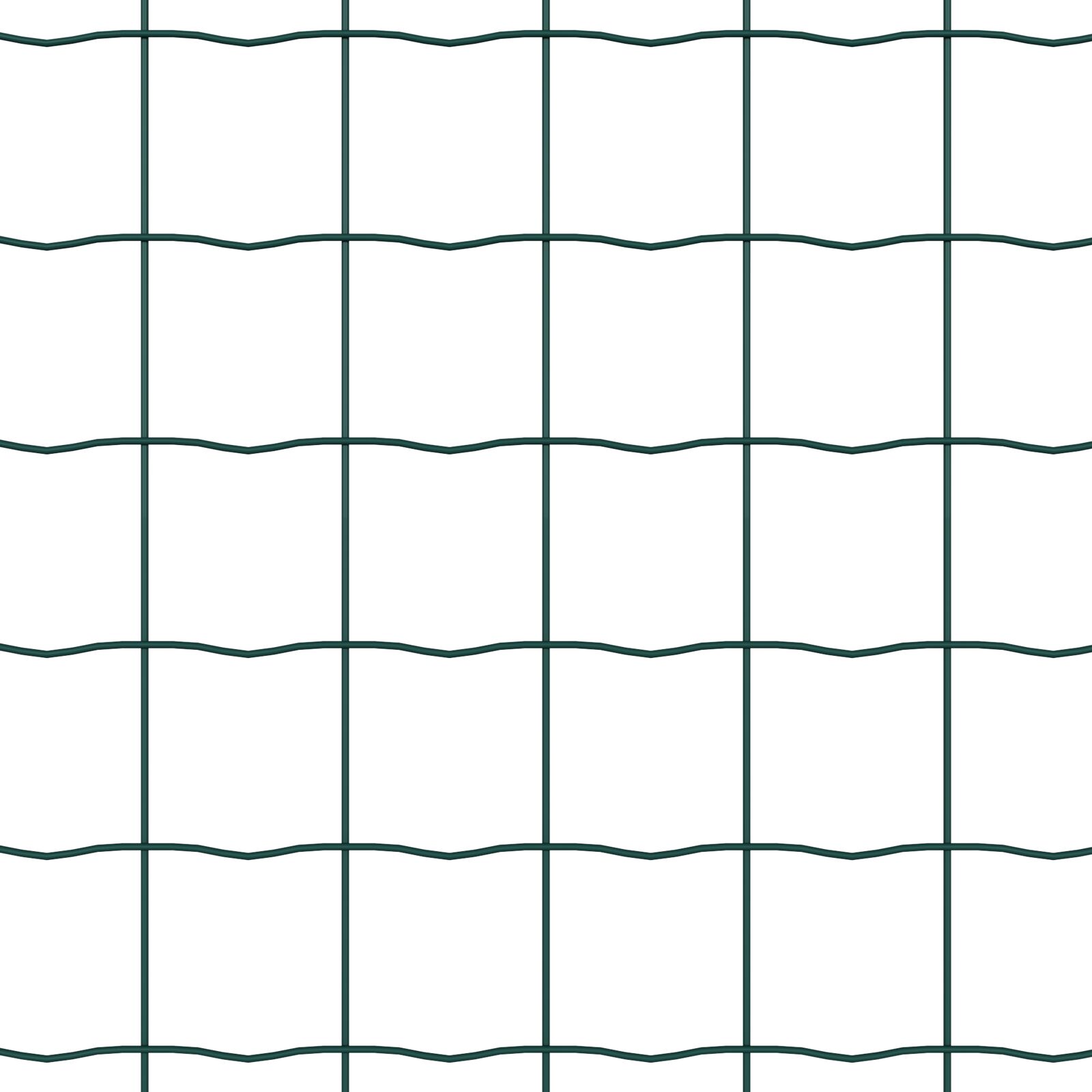 Európai kerítés 2 db zöld acél 25 x 0.6 m tartós