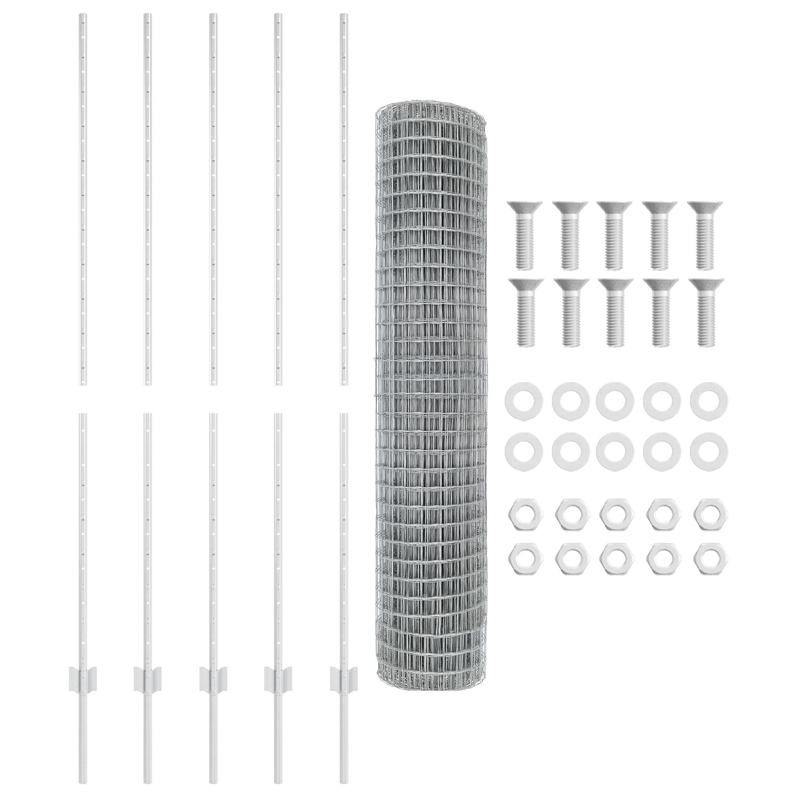 Európai kerítés szett 2 db horganyzott acél 10 m tartós