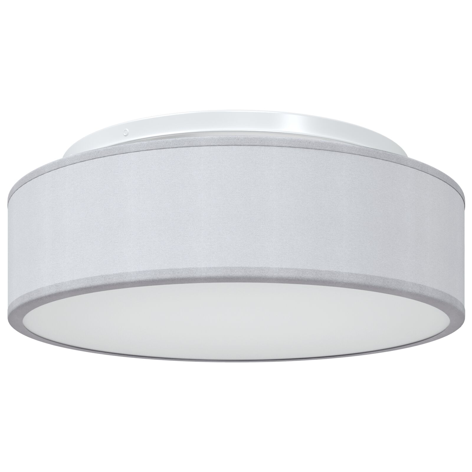 Mennyezeti lámpák flush mount szürke ø 38 cm szövet e27