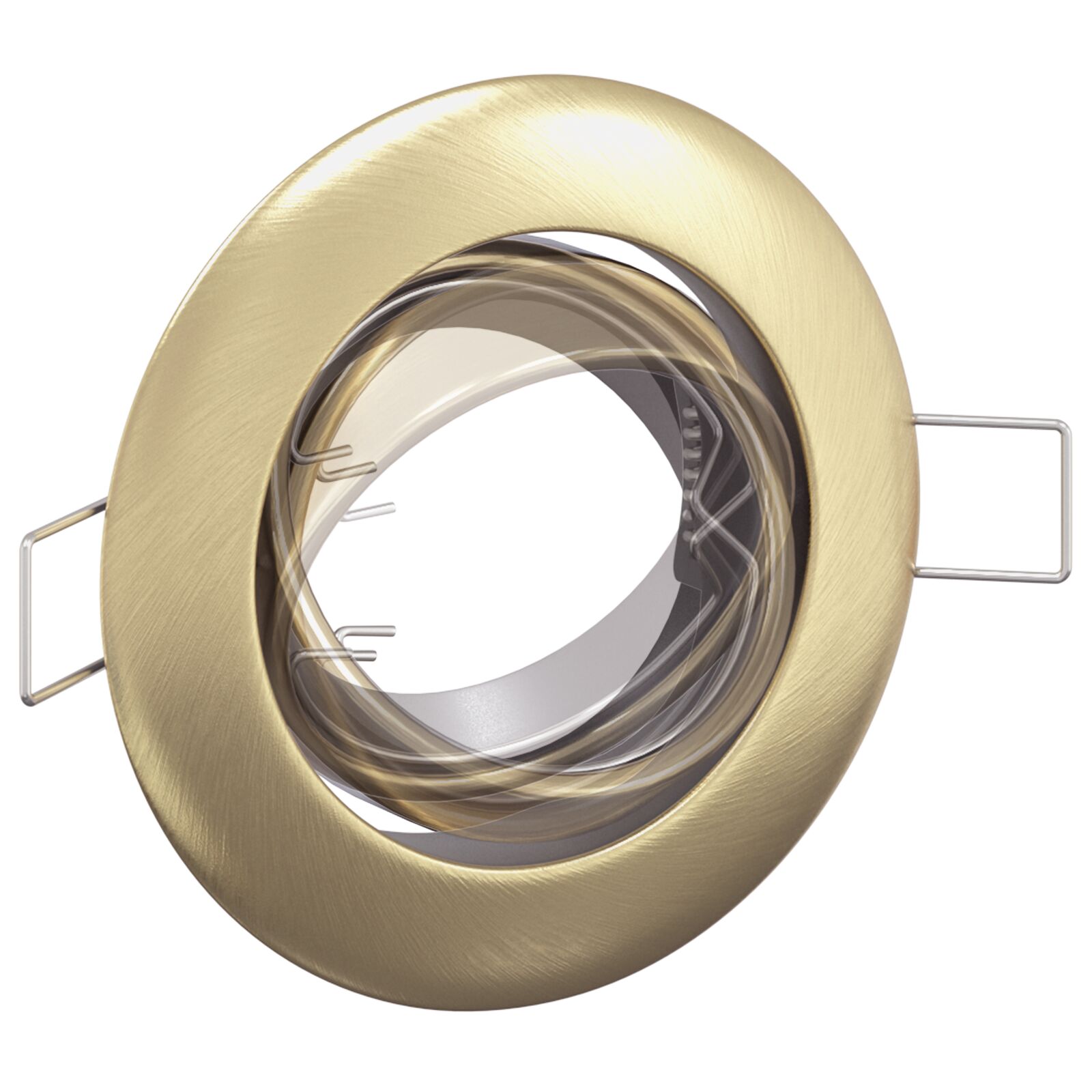 Lámpák 24 db sárgaréz 9 cm sárgaréz beépített lámpák kerek