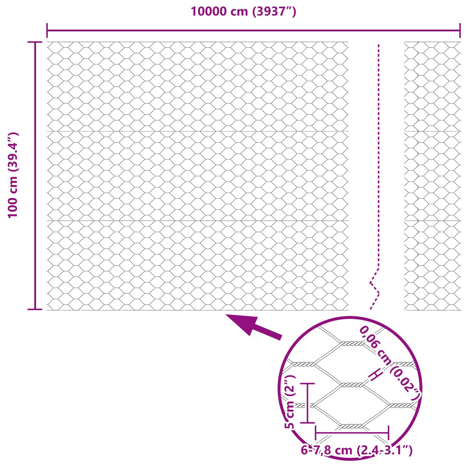 Kerítésoszlopok 22 db u-csatorna 100 cm horganyzott acél, hatszögletű kerítés 1x100 m horganyzott acél Kerítésoszlopok 22 db u-csatorna 100 cm horganyzott acél, hatszögletű kerítés 1x100 m horganyzott acél