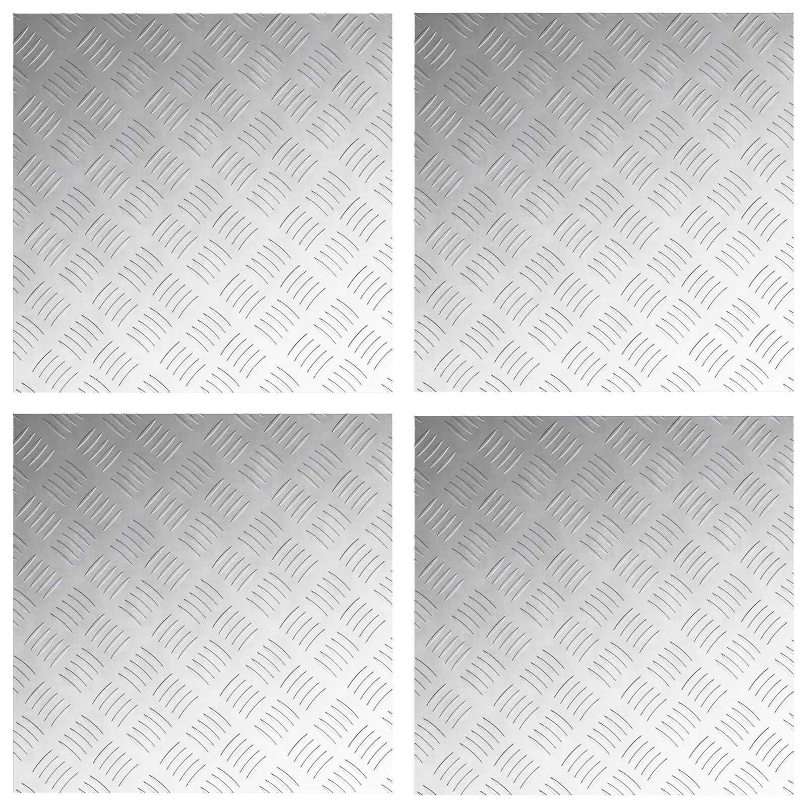 Alumínium rácspaneleket 4 db csúszásmentes 50x50 cm Alumínium rácspaneleket 4 db csúszásmentes 50x50 cm