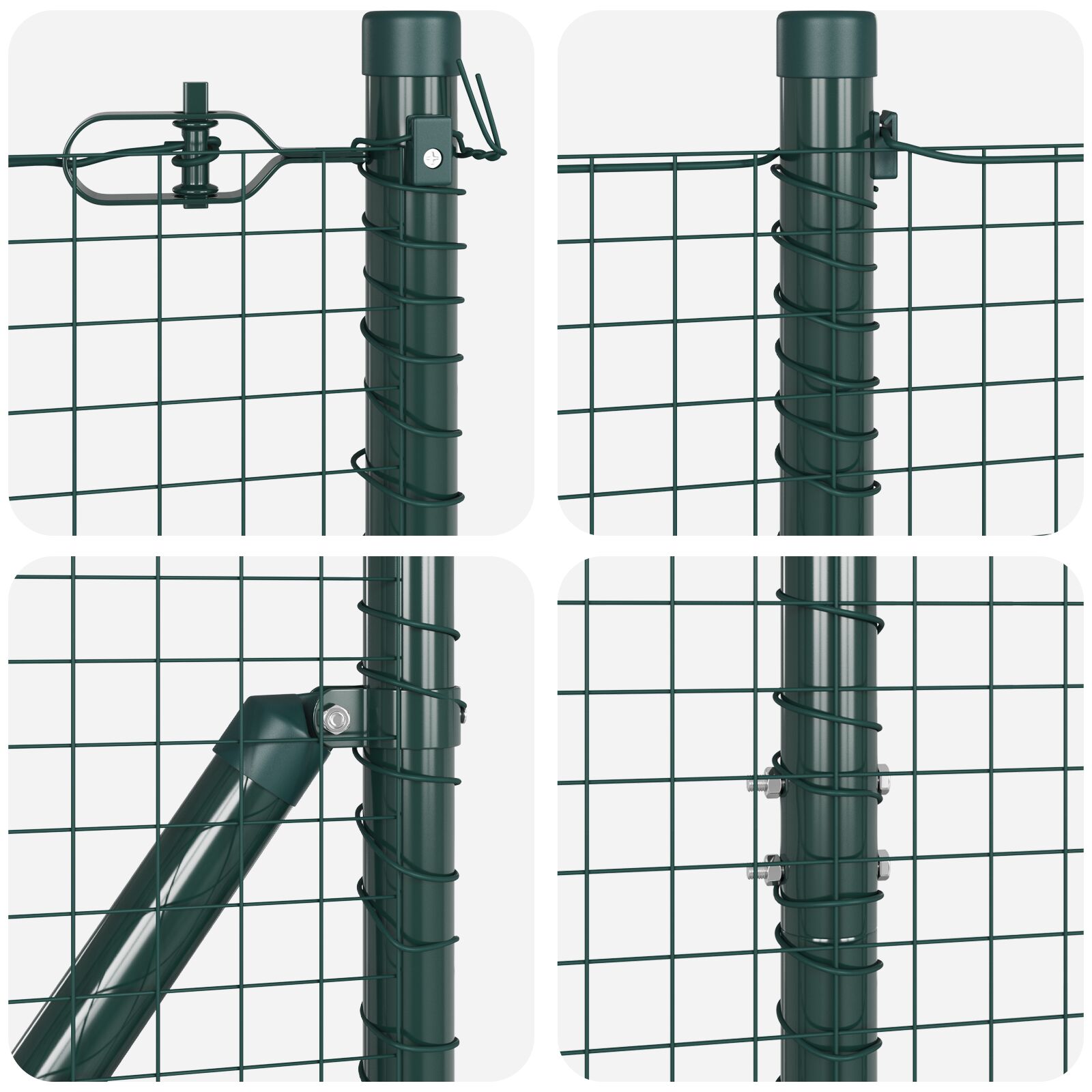 Pvc kerítés poszt készlet 2 db zöld pvc 25 x 1,5 m tartós Pvc kerítés poszt készlet 2 db zöld pvc 25 x 1,5 m tartós