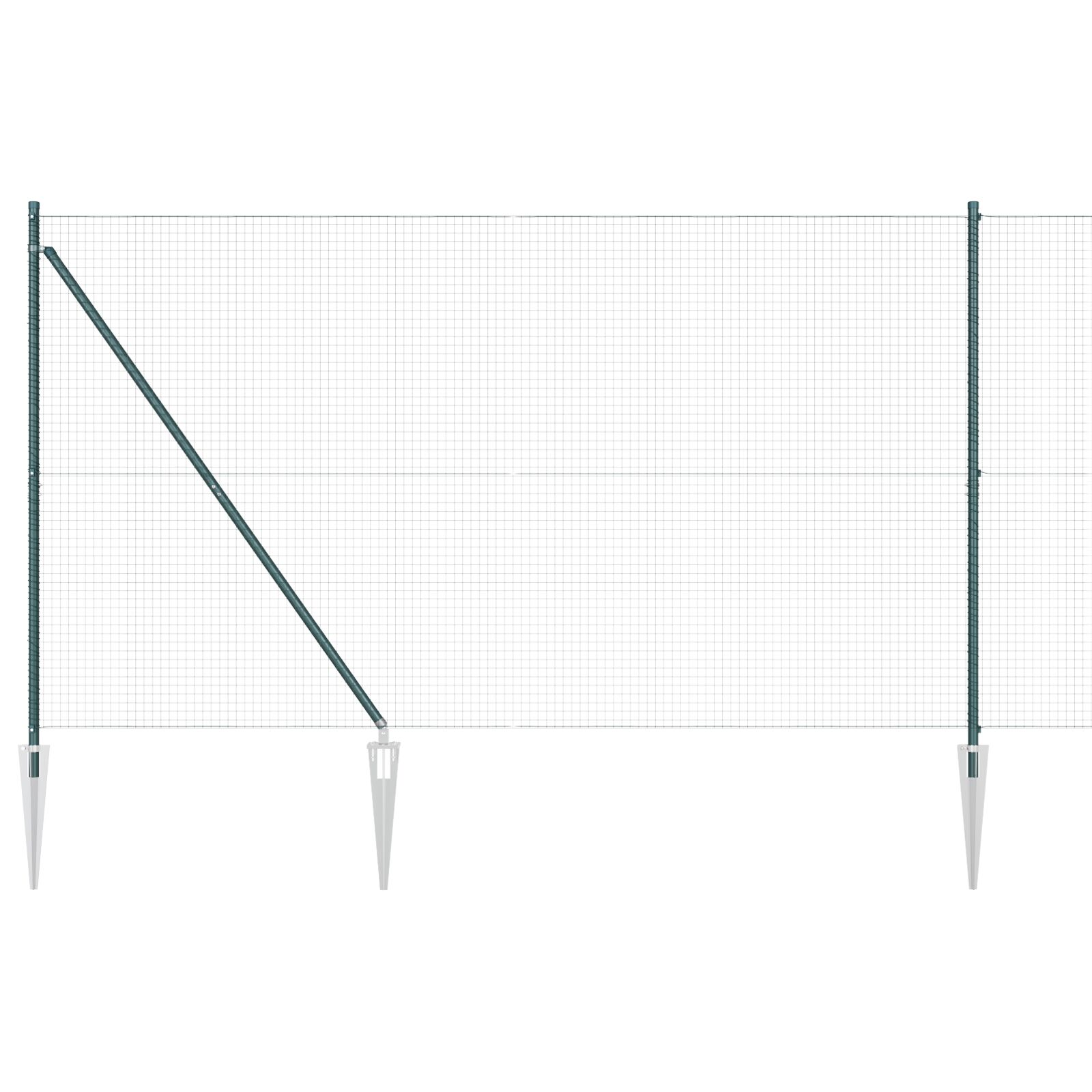 Pvc kerítés poszt készlet 2 db zöld pvc 25 x 1,5 m tartós Pvc kerítés poszt készlet 2 db zöld pvc 25 x 1,5 m tartós