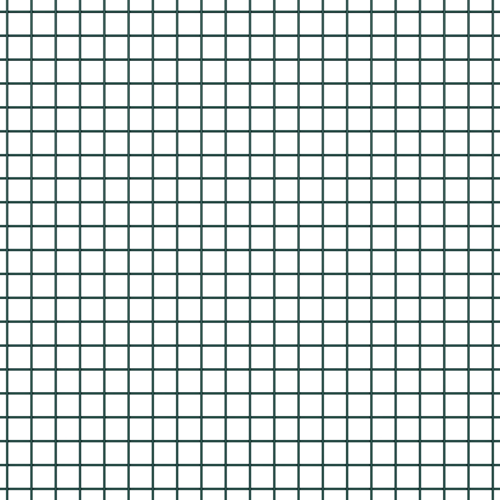 Hegesztett drótkerítés 13 oszloppal zöld 1x100 m acél