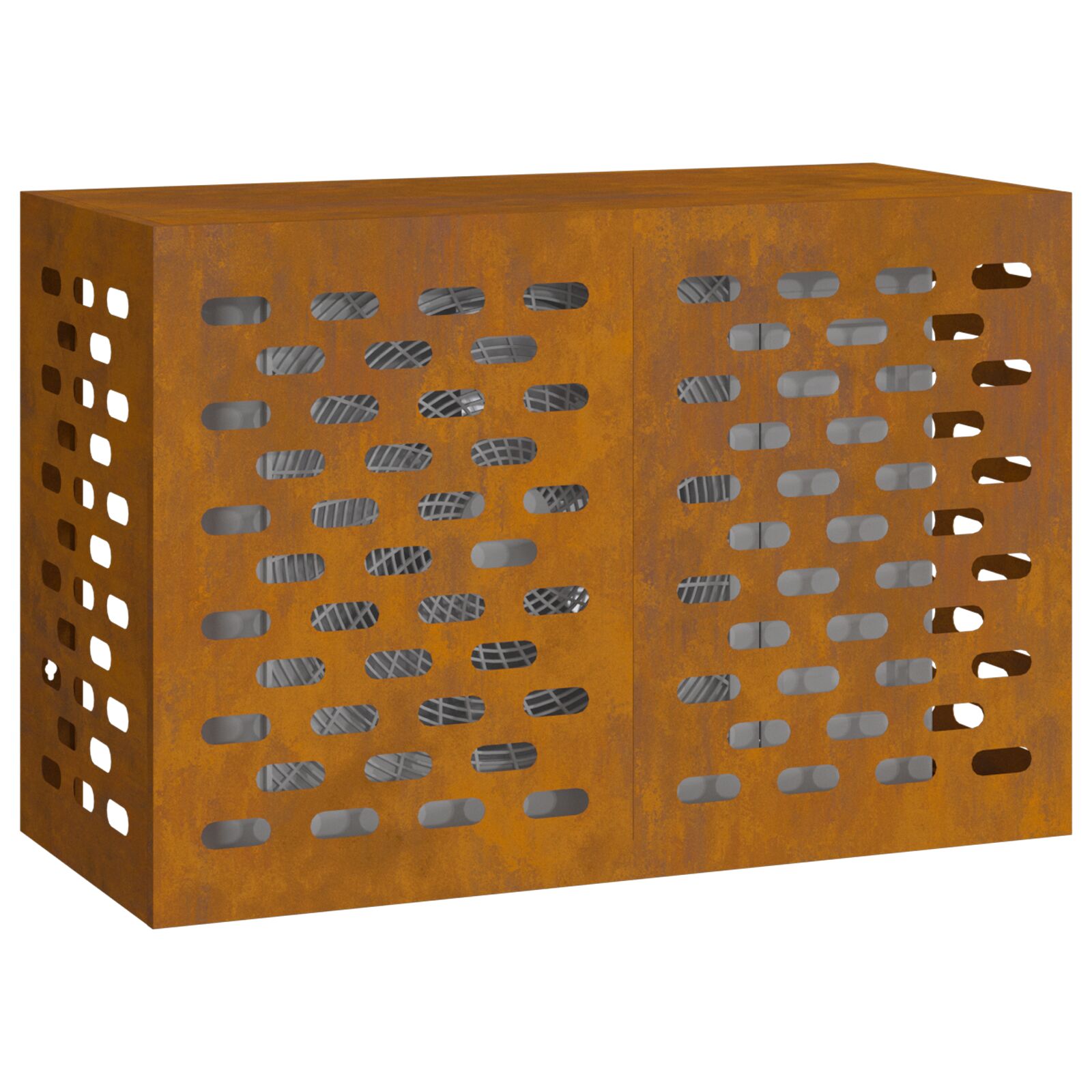 Légkondicionáló fedél 90x40x60 cm időjárásálló acél