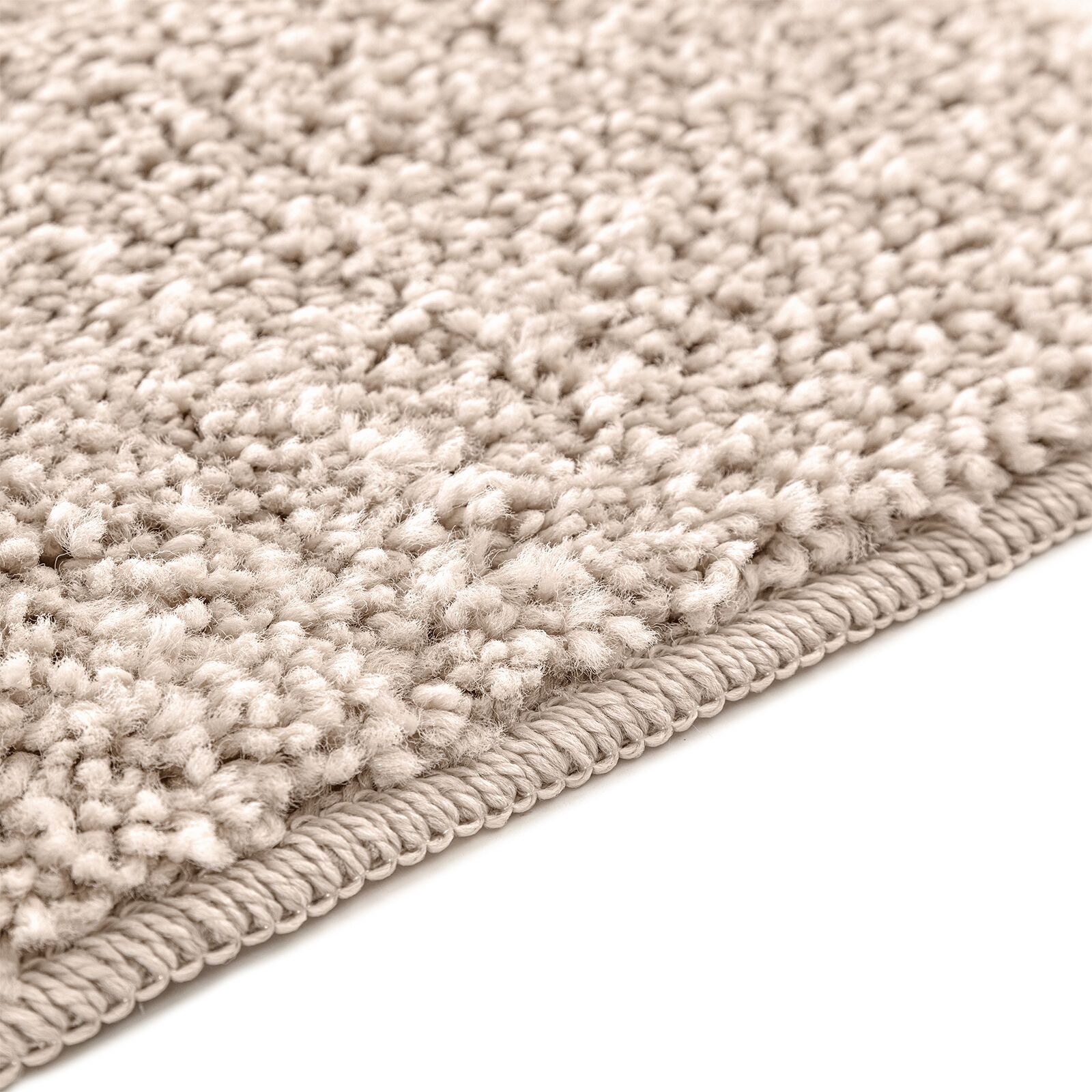 Fürdőszőnyeg négyszögletes krém 60x90 cm poliészter csúszásmentes