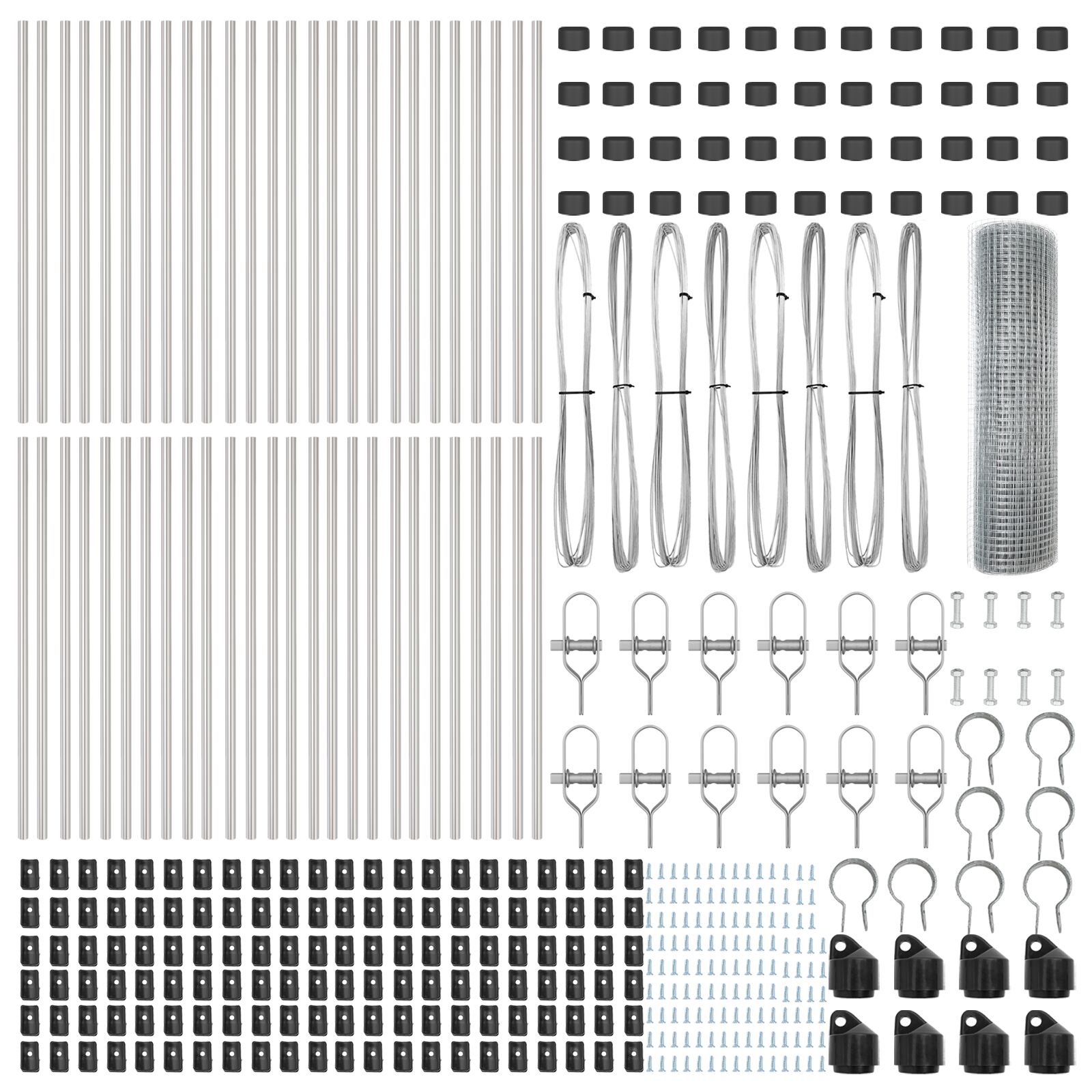 Hegesztett drótháló kerítés 13 oszloppal 0.5x100 m horganyzott acélból