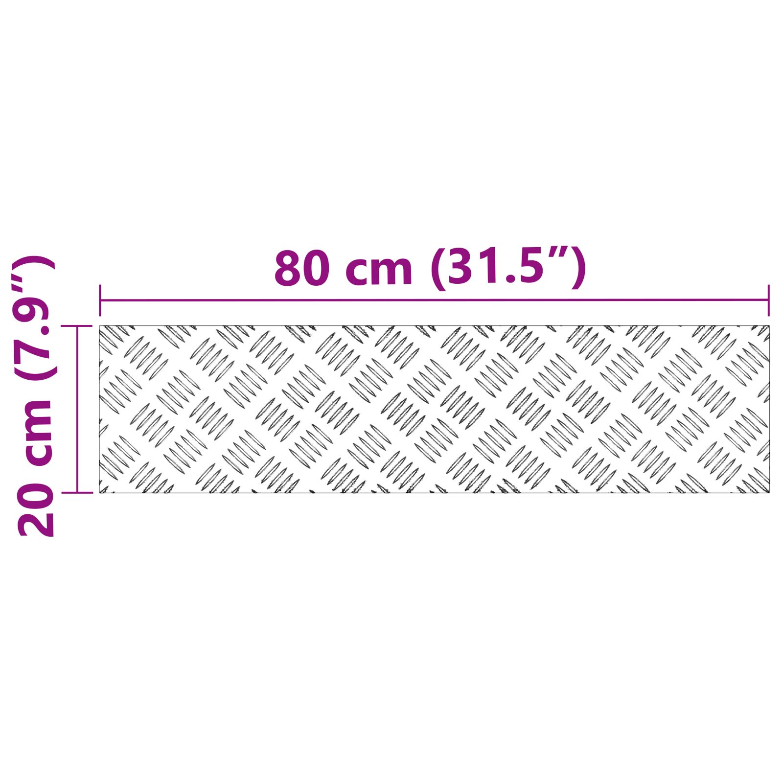 Alumínium lépcsőfokok 2 db csúszásmentes 80x20 cm Alumínium lépcsőfokok 2 db csúszásmentes 80x20 cm