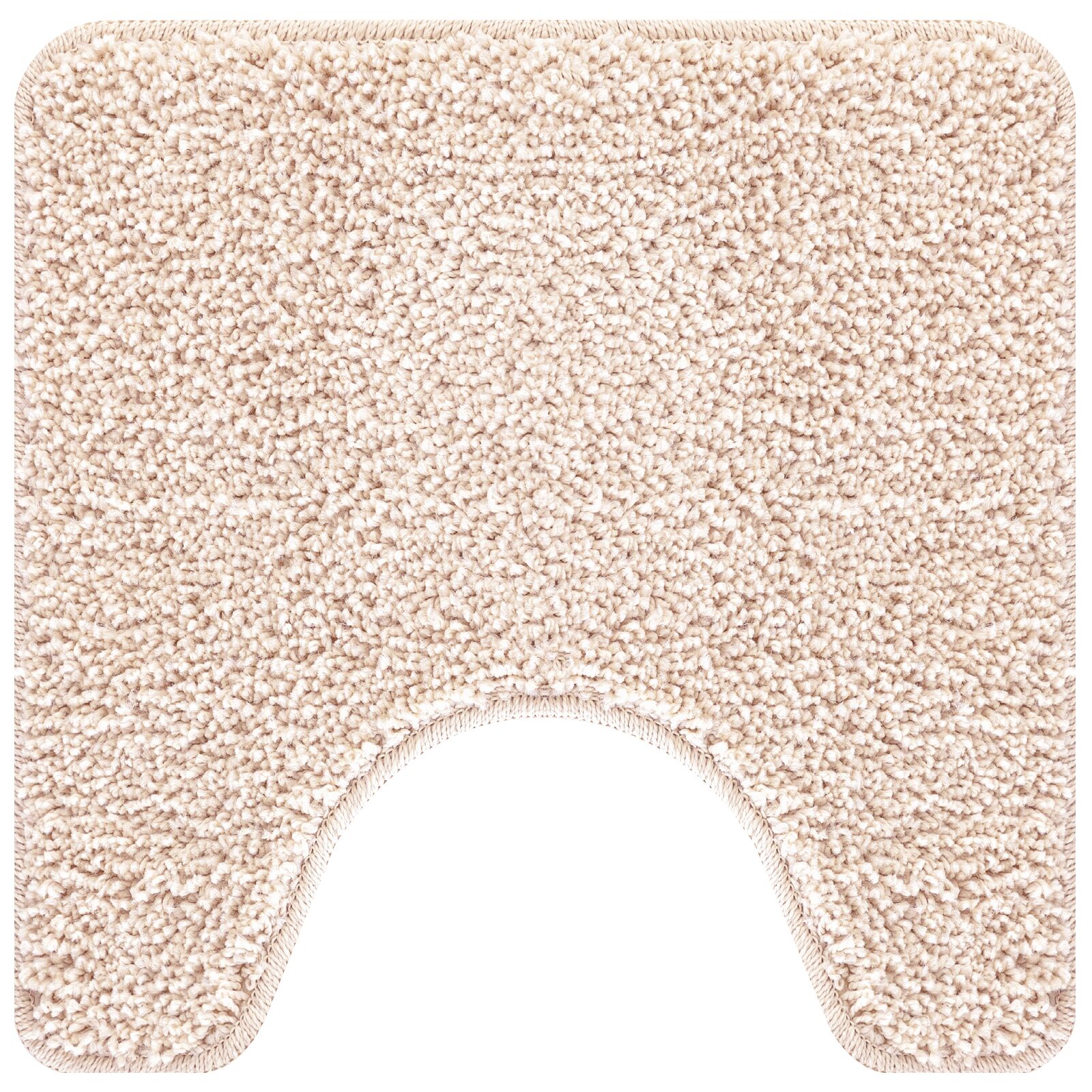 U-alakú fürdőszőnyeg krém 50x50 cm poliészter csúszásmentes