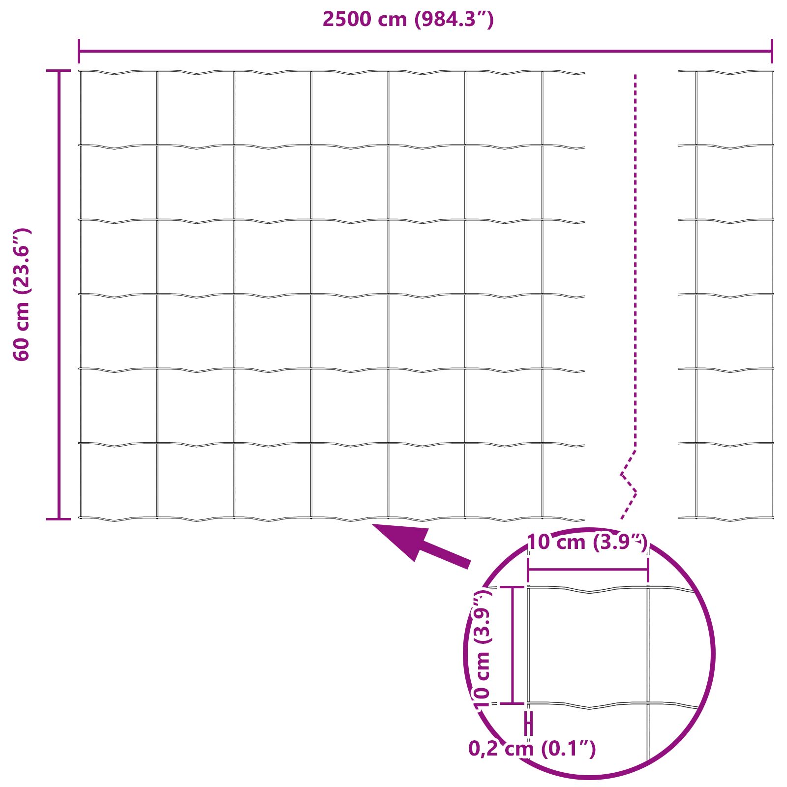 Európai kerítés 2 db zöld acél 25 x 0.6 m tartós